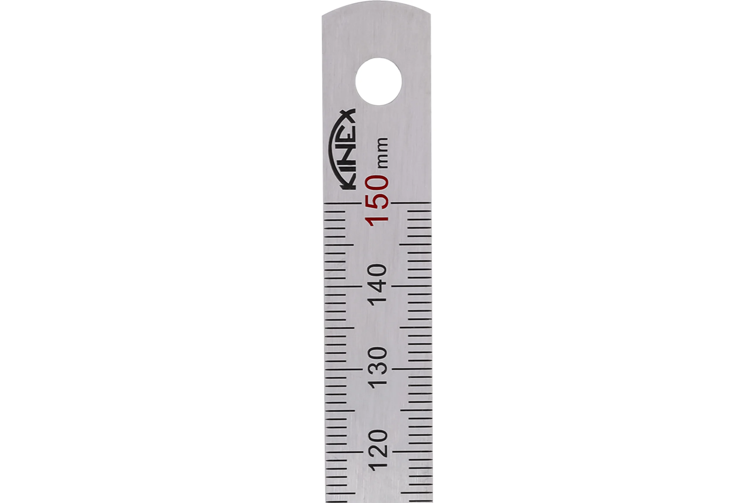 Стальная линейка 150х13х0,5 мм, шкала 1 мм Kinex (K-MET) 1022-0