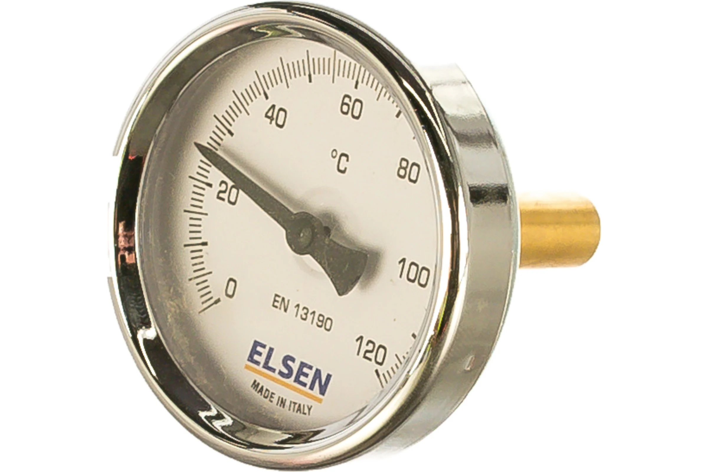 Термометр биметаллический 63 мм, 1/2", шток 9 мм ELSEN ET63.12
