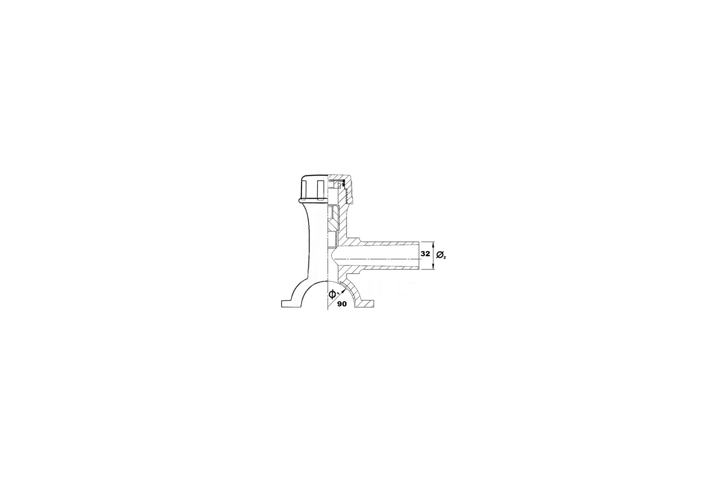 Электросварная седелка OLFUSE с фрезой pn16 sdr11 pe100 d90x32, 7775090032