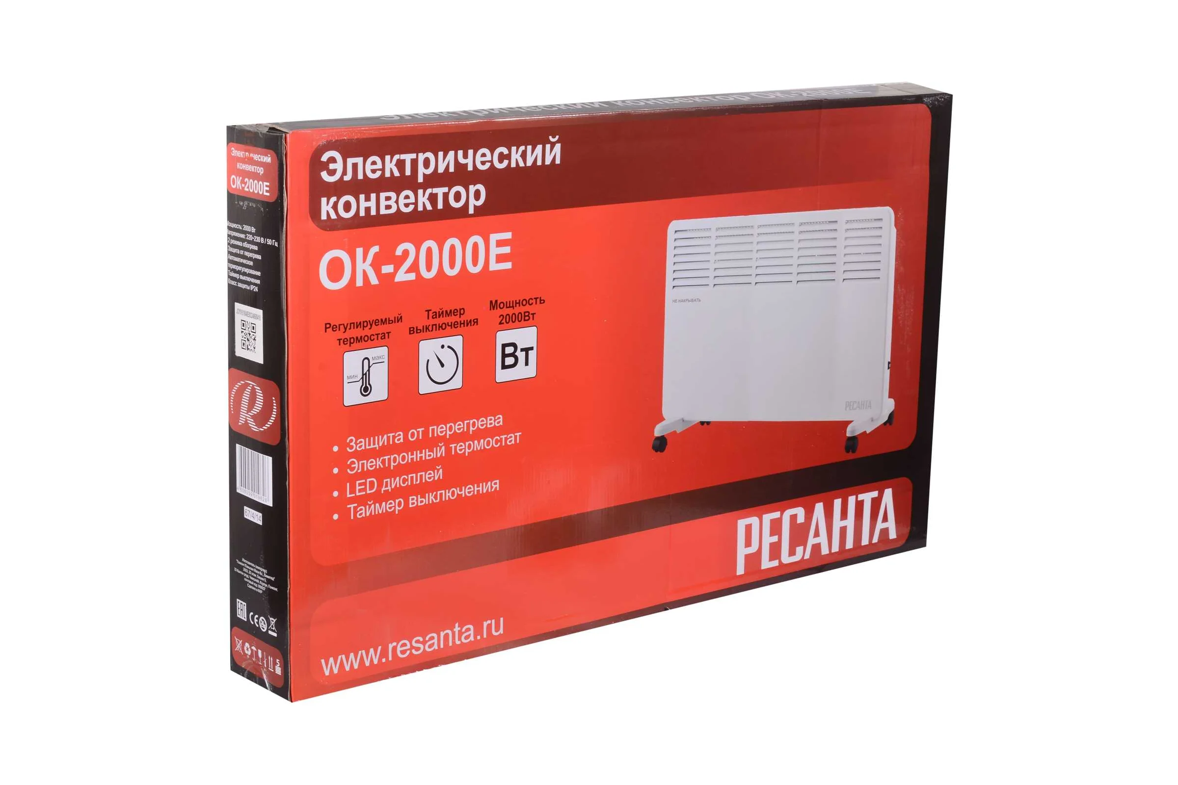 Конвектор Ресанта ОК-2000Е LED 67/4/14