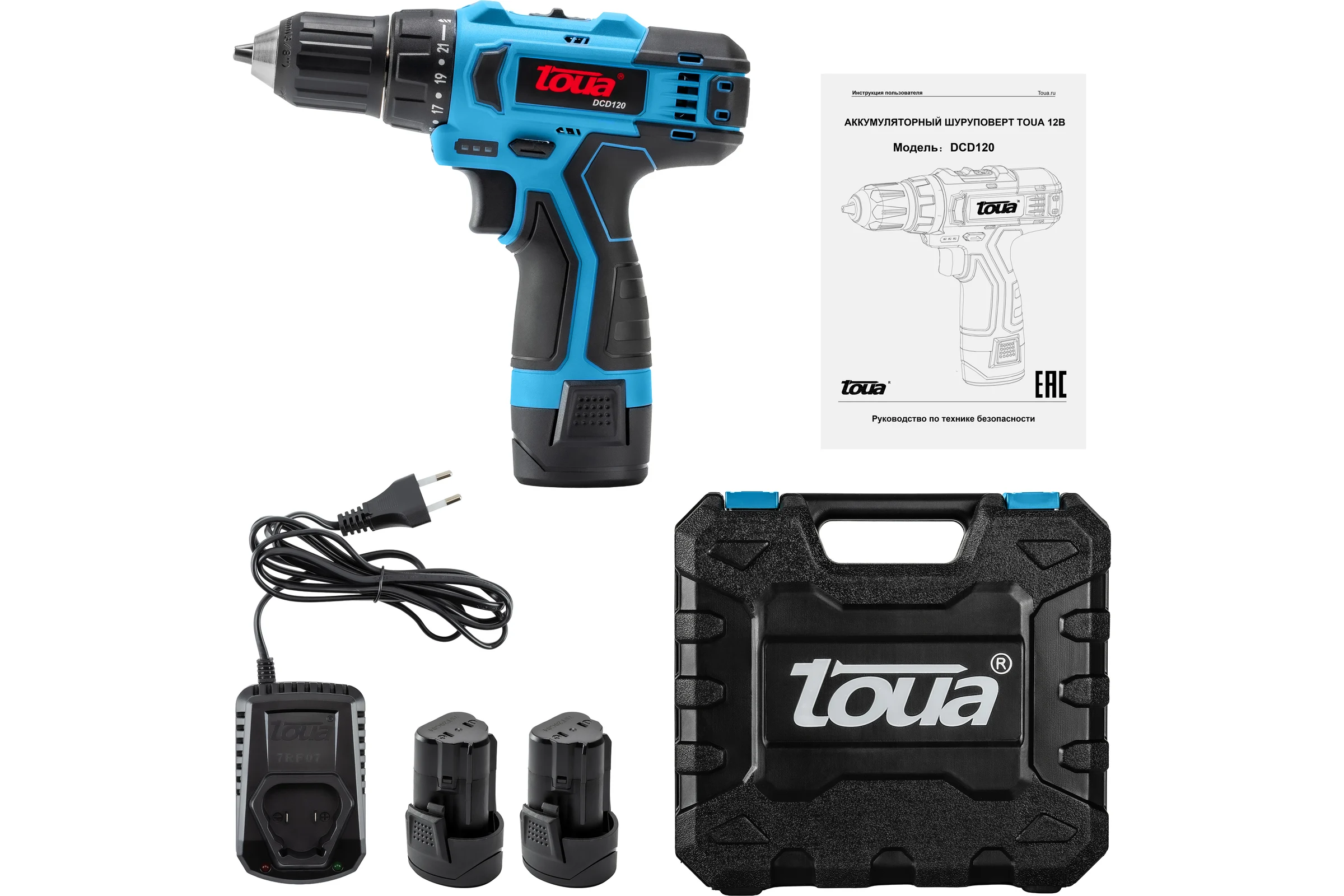 Аккумуляторный шуруповерт TOUA DCD120