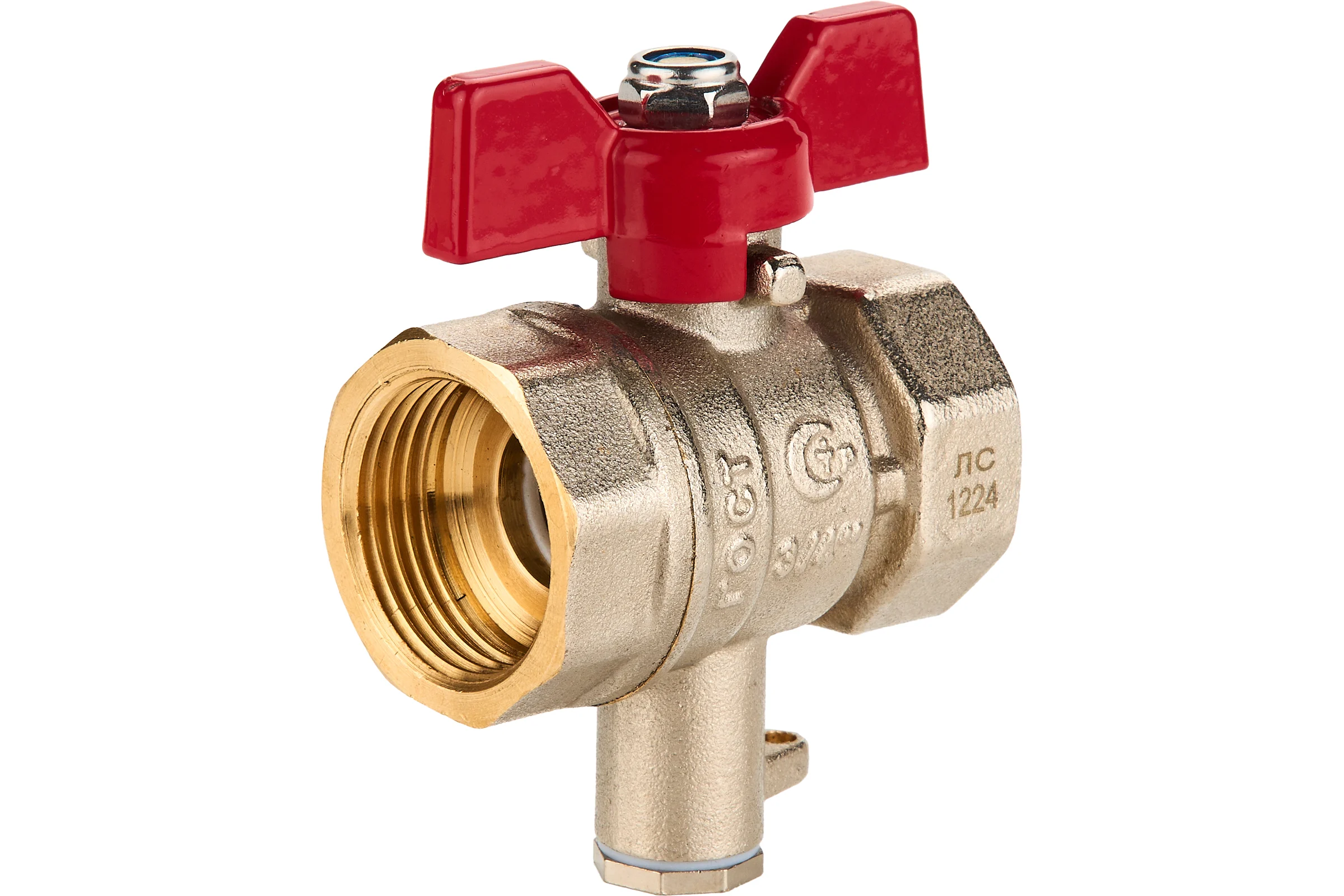 Шаровый кран SANEXT ГОСТ, PN40, для термодатчика Ду 20, ВР 3/4" 5906