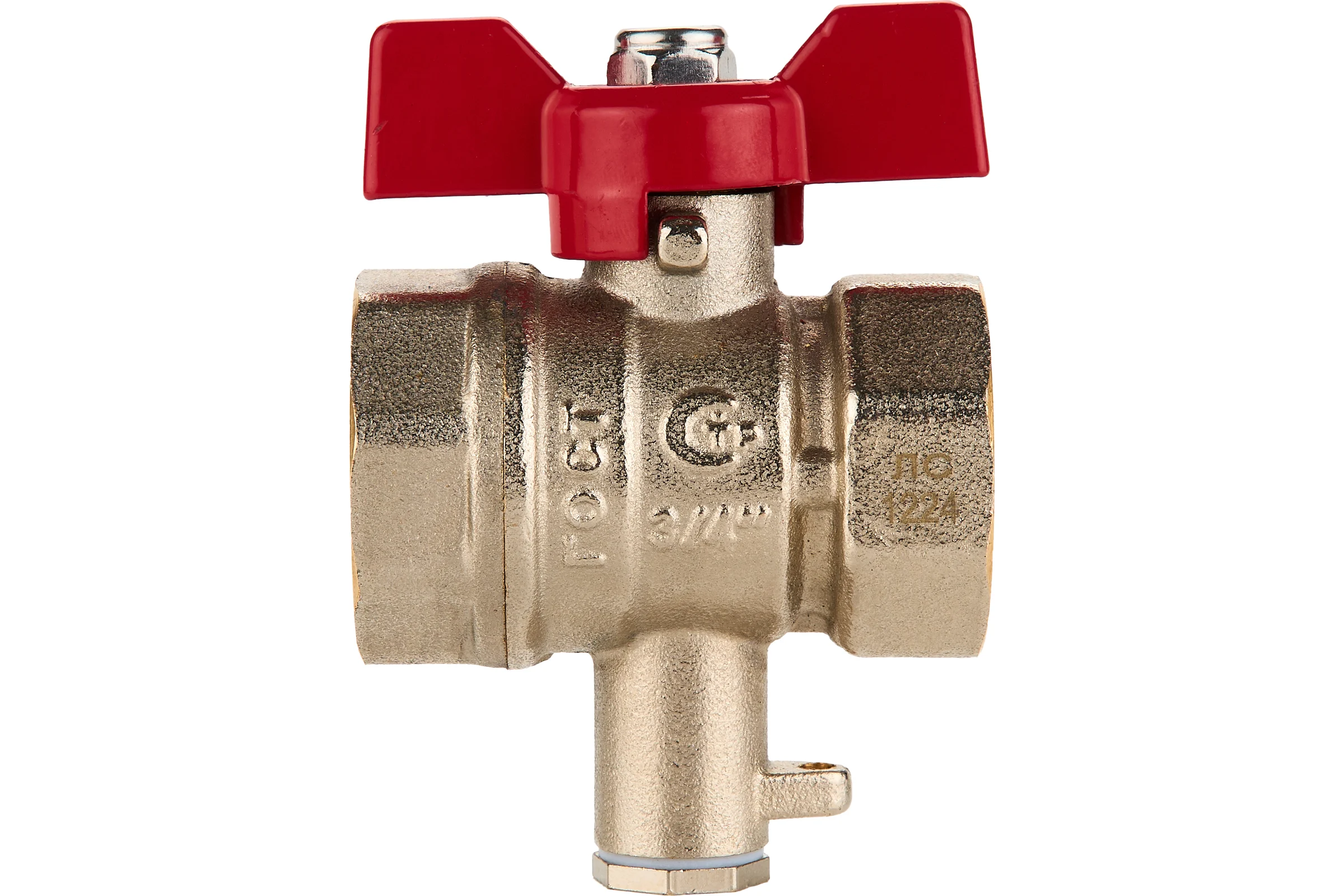 Шаровый кран SANEXT ГОСТ, PN40, для термодатчика Ду 20, ВР 3/4" 5906