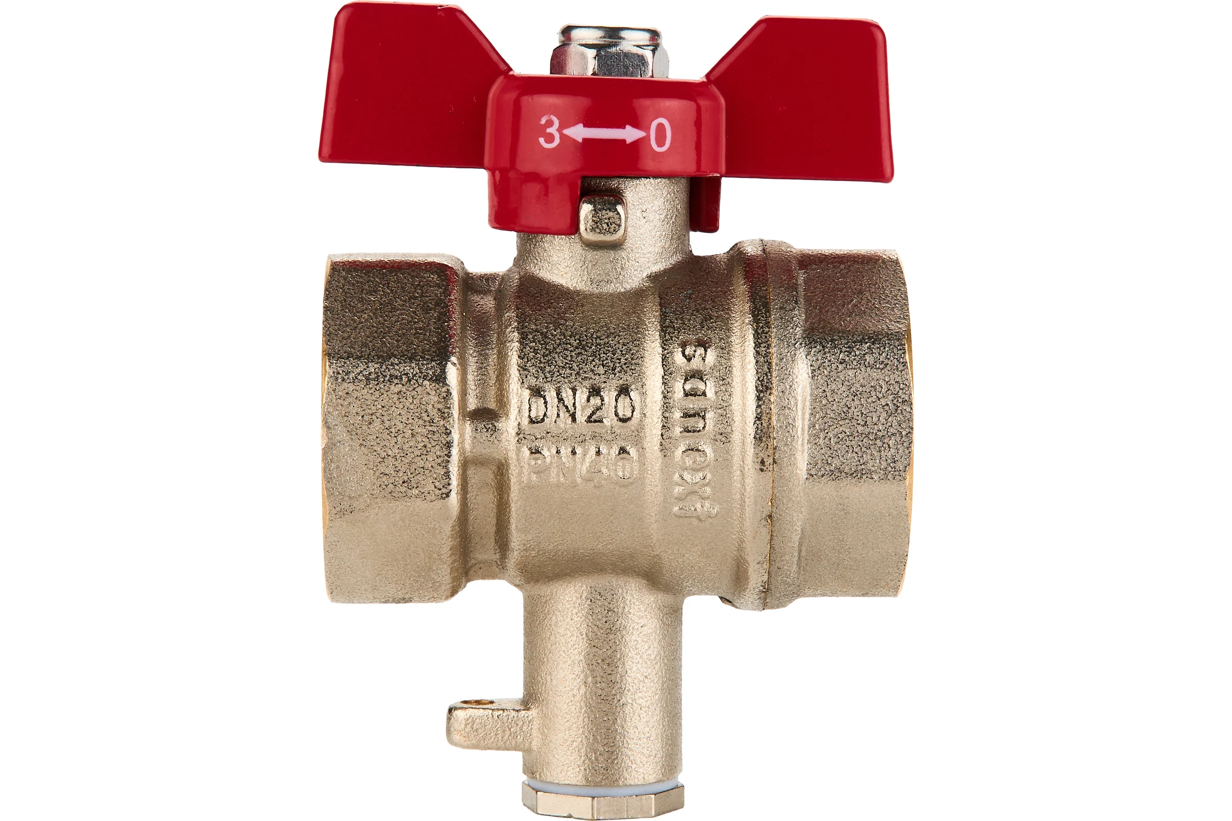 Шаровый кран SANEXT ГОСТ, PN40, для термодатчика Ду 20, ВР 3/4" 5906