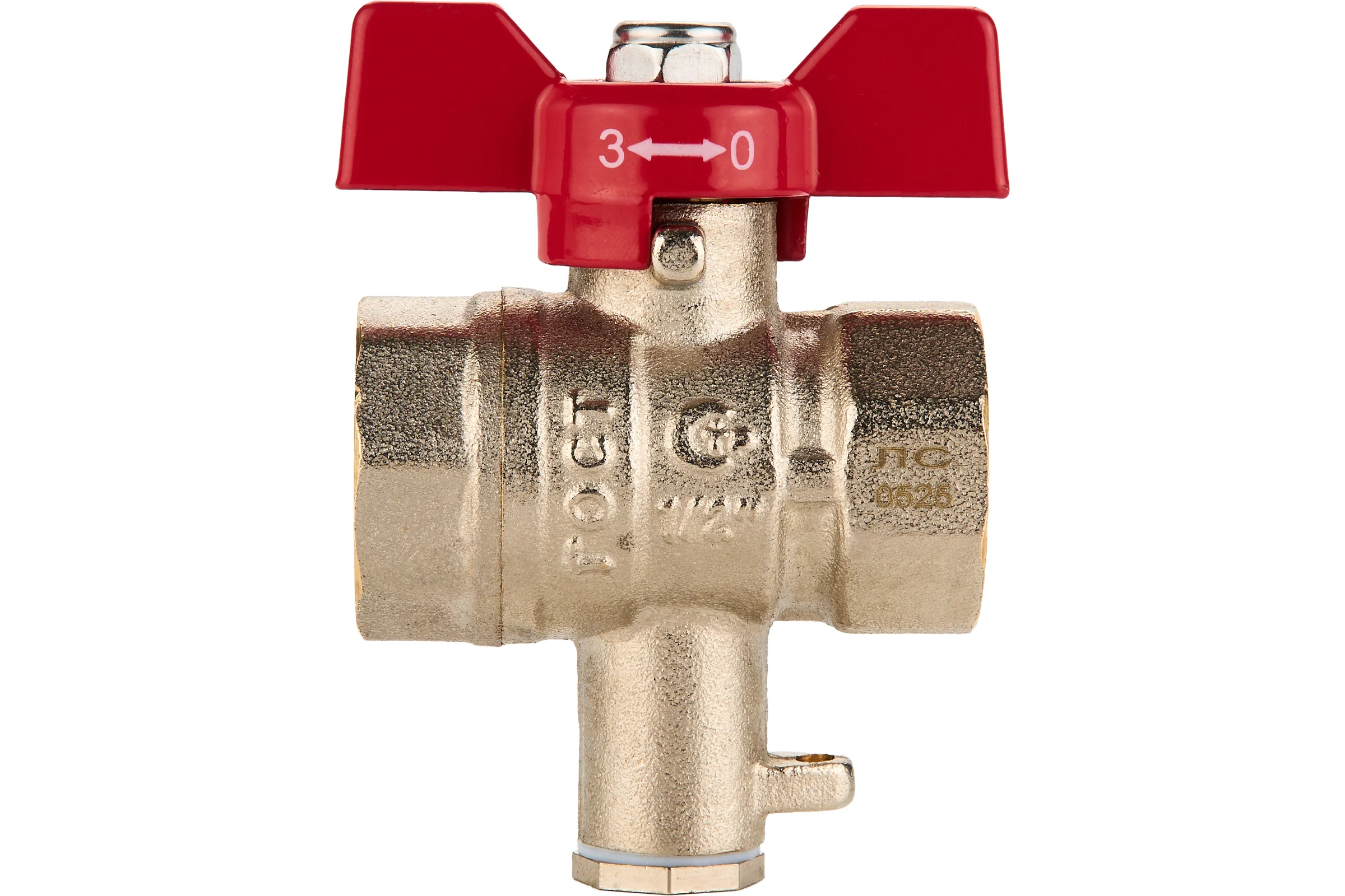 Шаровый кран SANEXT ГОСТ, PN40, для термодатчика Ду 15, ВР 1/2" 5905