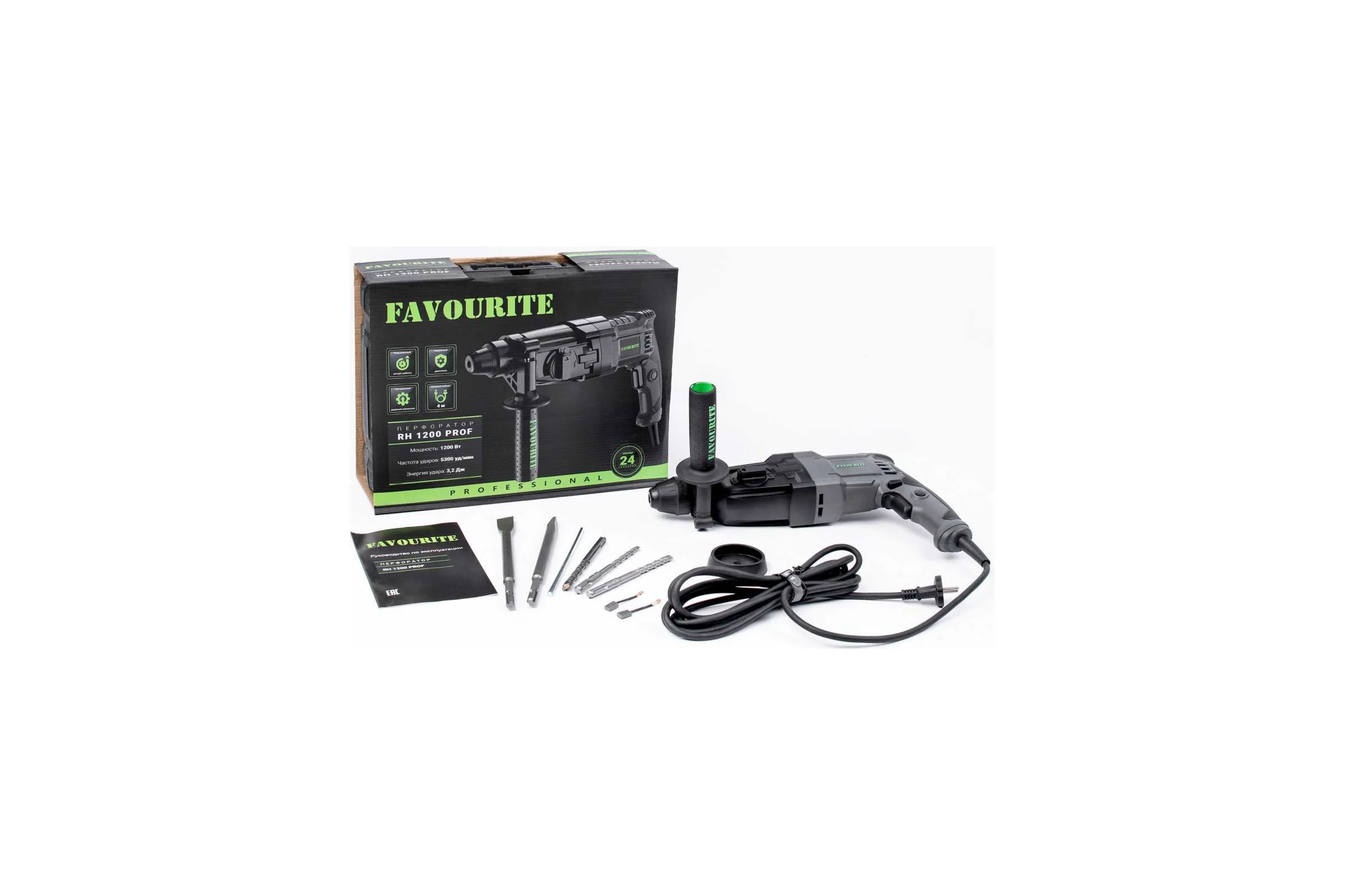 Перфоратор FAVOURITE RH 1200 PROF 1200 Вт, SDS+ 553331200