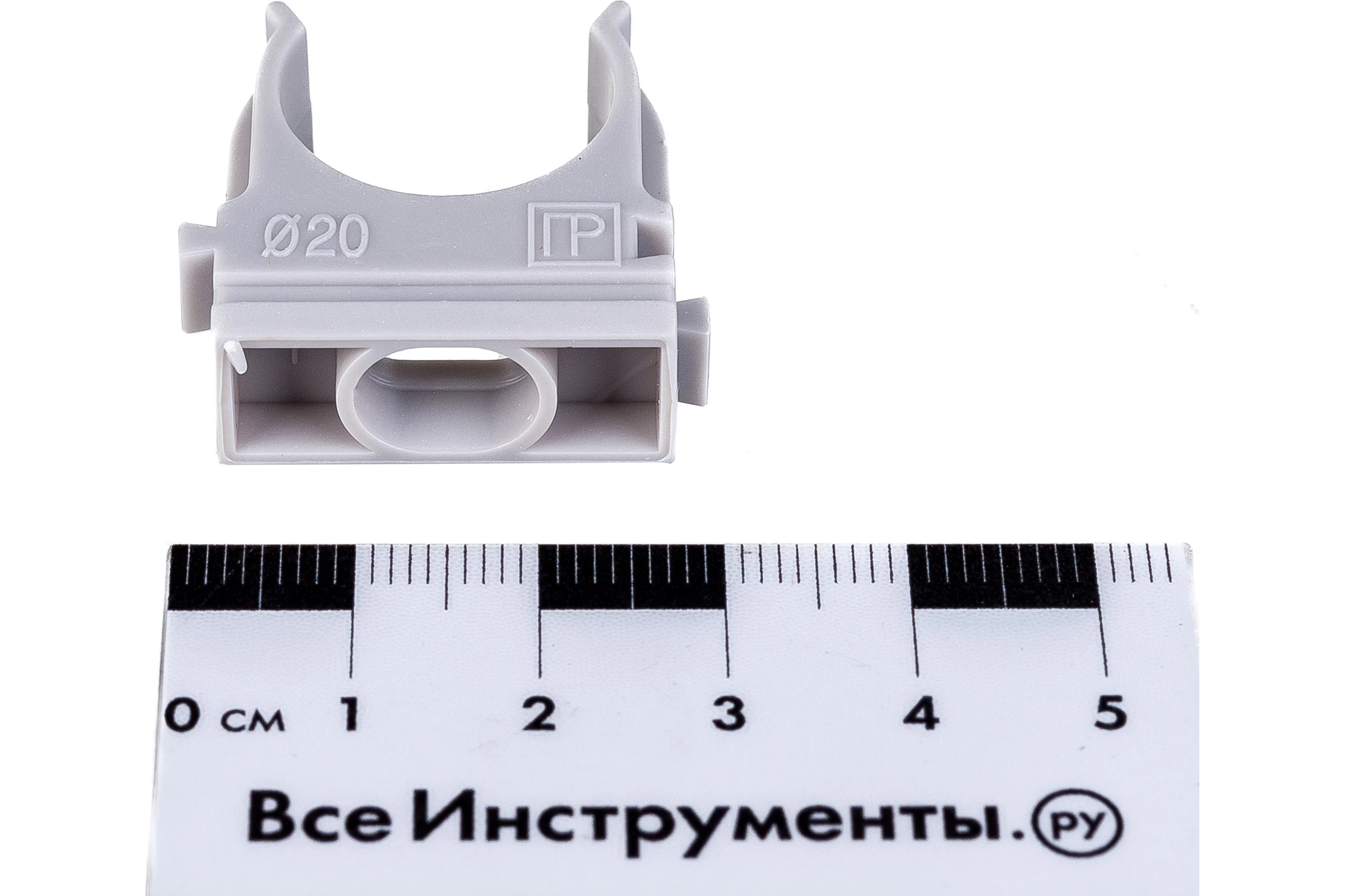 Крепёж-клипса для труб Промрукав Полистирол д20 100 шт. PR.02720