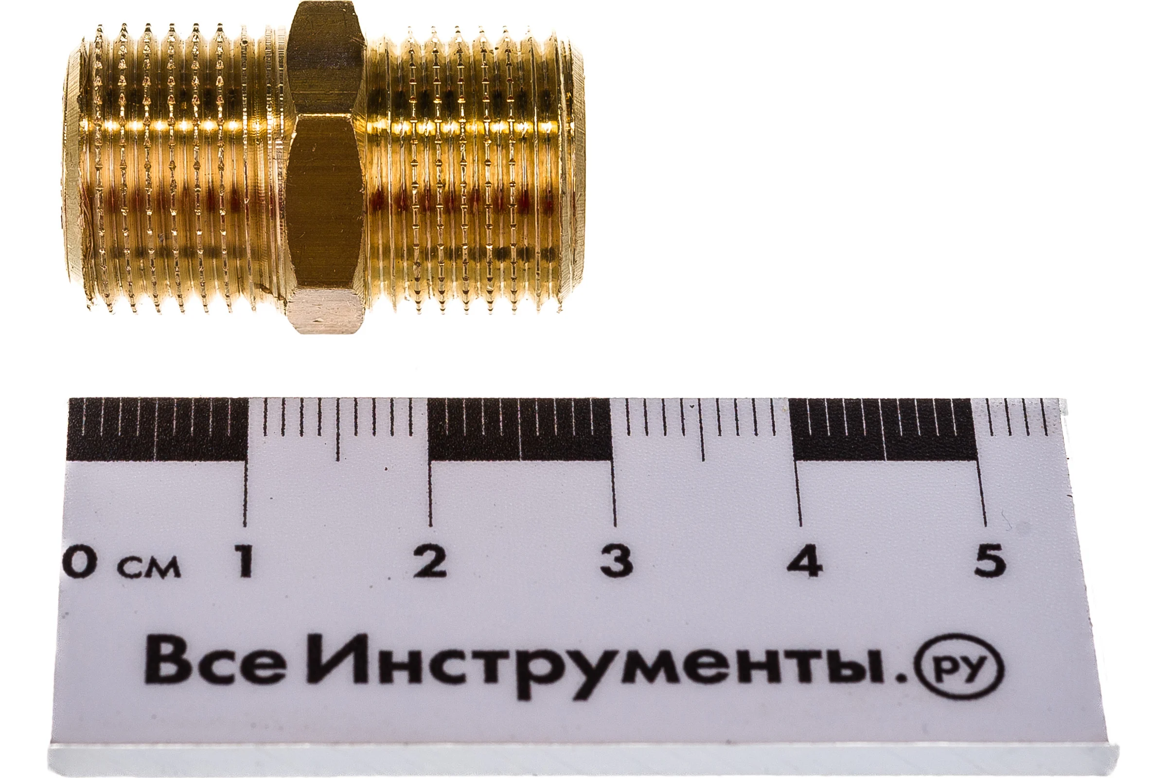 Равнопроходной ниппель ELSEN НН 3/8 3/8 латунь EBF15.38