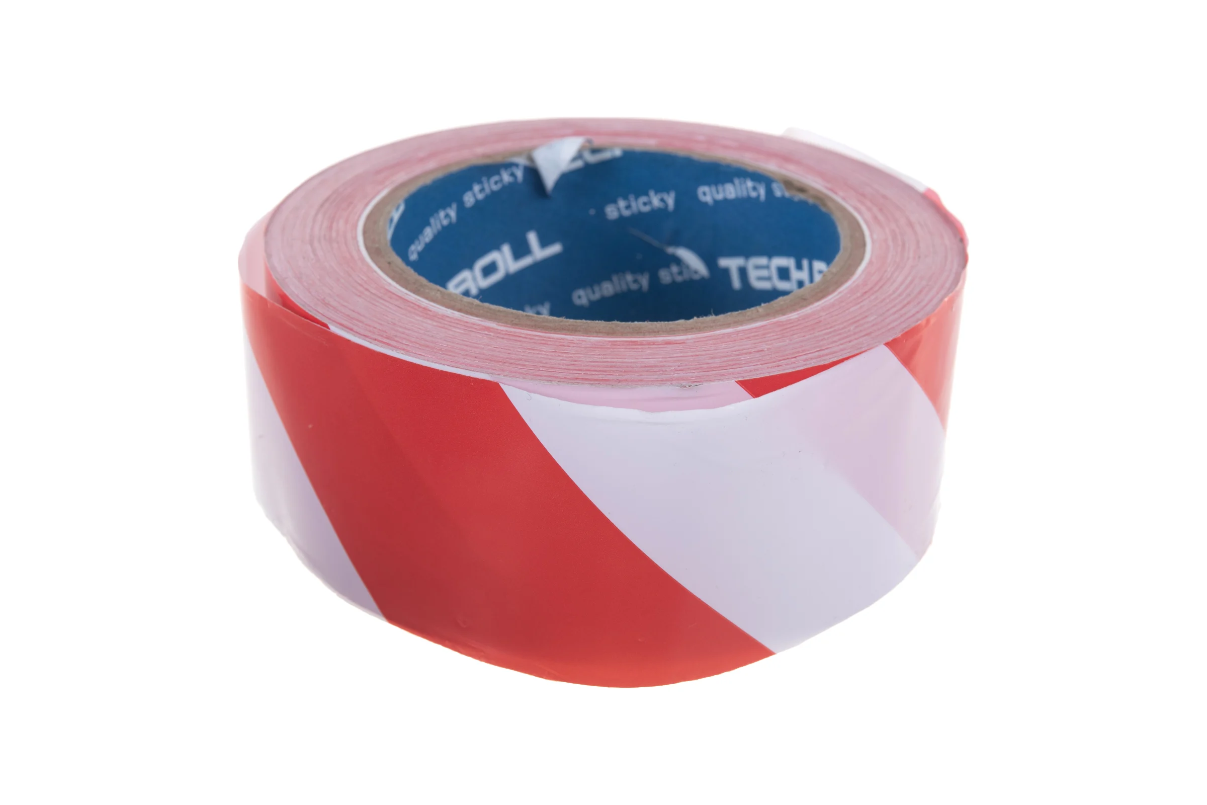 Сигнальная лента TECHROLL 48 мм х 150 м, красно-белая И Ш 058102282014