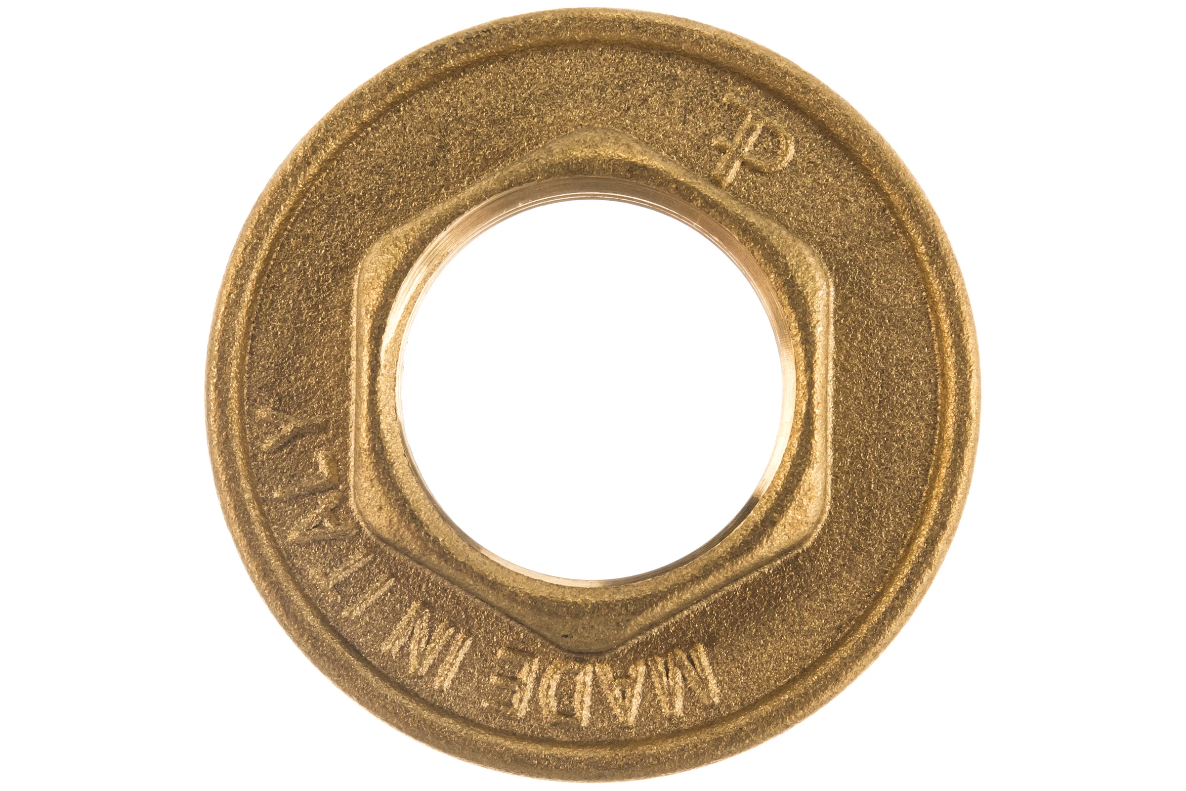 Стопорная гайка ELSEN В 3/4" латунь, с фланцем EBF25.34