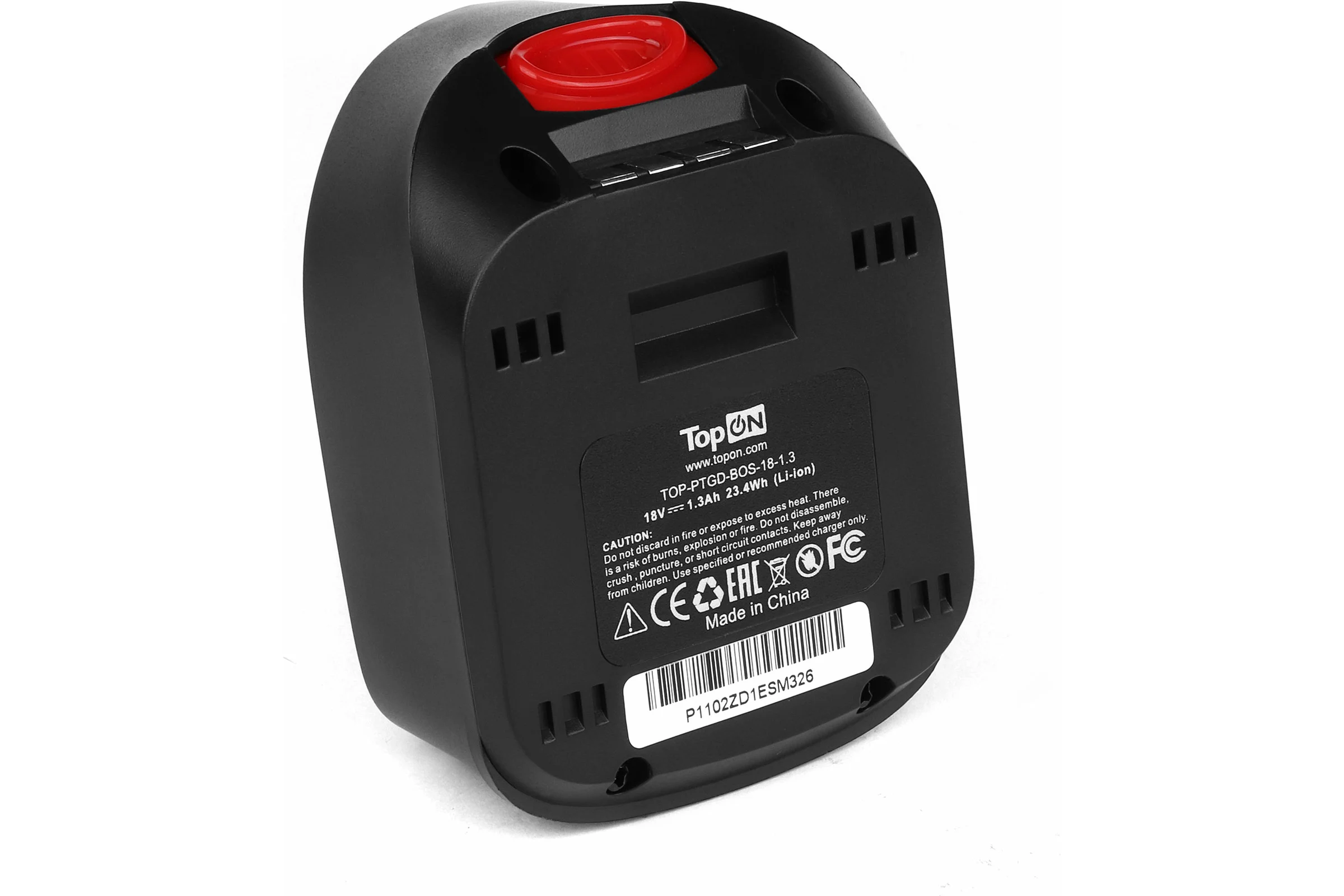 Аккумулятор для Bosch (Li-Ion, 18В, 1.3Ач) TopON PN: 2 607 336 040 TOP-PTGD-BOS-18-1.3