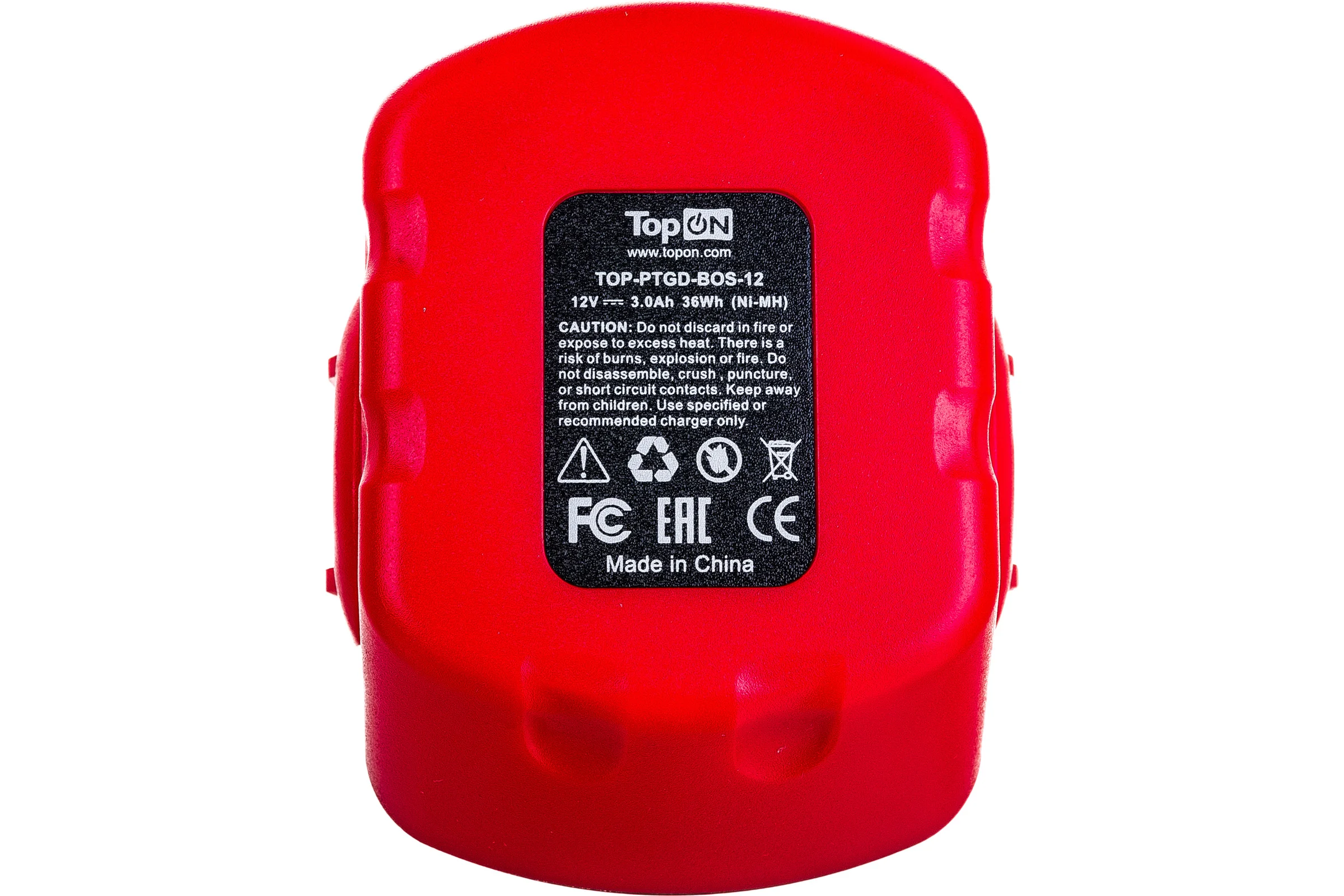 Аккумулятор для электроинструмента Bosch (Ni-Mh, 12В, 2Ач) TopON PN: 2 607 335 692 ТOP-PTGD-BOS-12