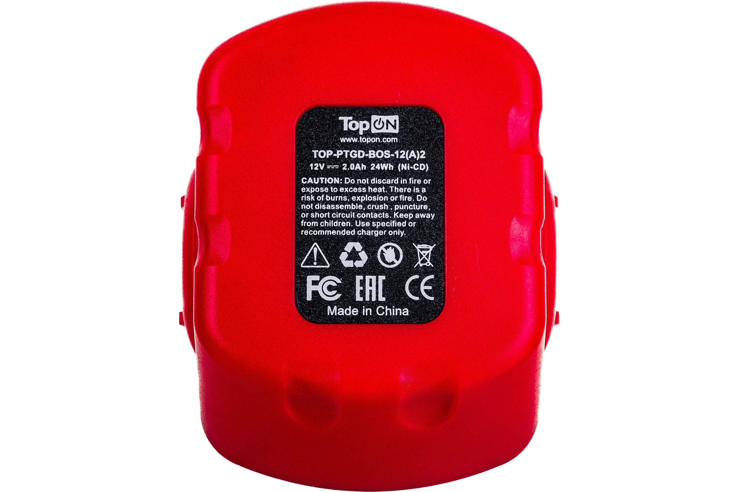 Аккумулятор для электроинструмента Bosch (Ni-Mh, 12В, 2Ач) TopON PN: 2 607 335 684 TOP-PTGD-BOS-12-2
