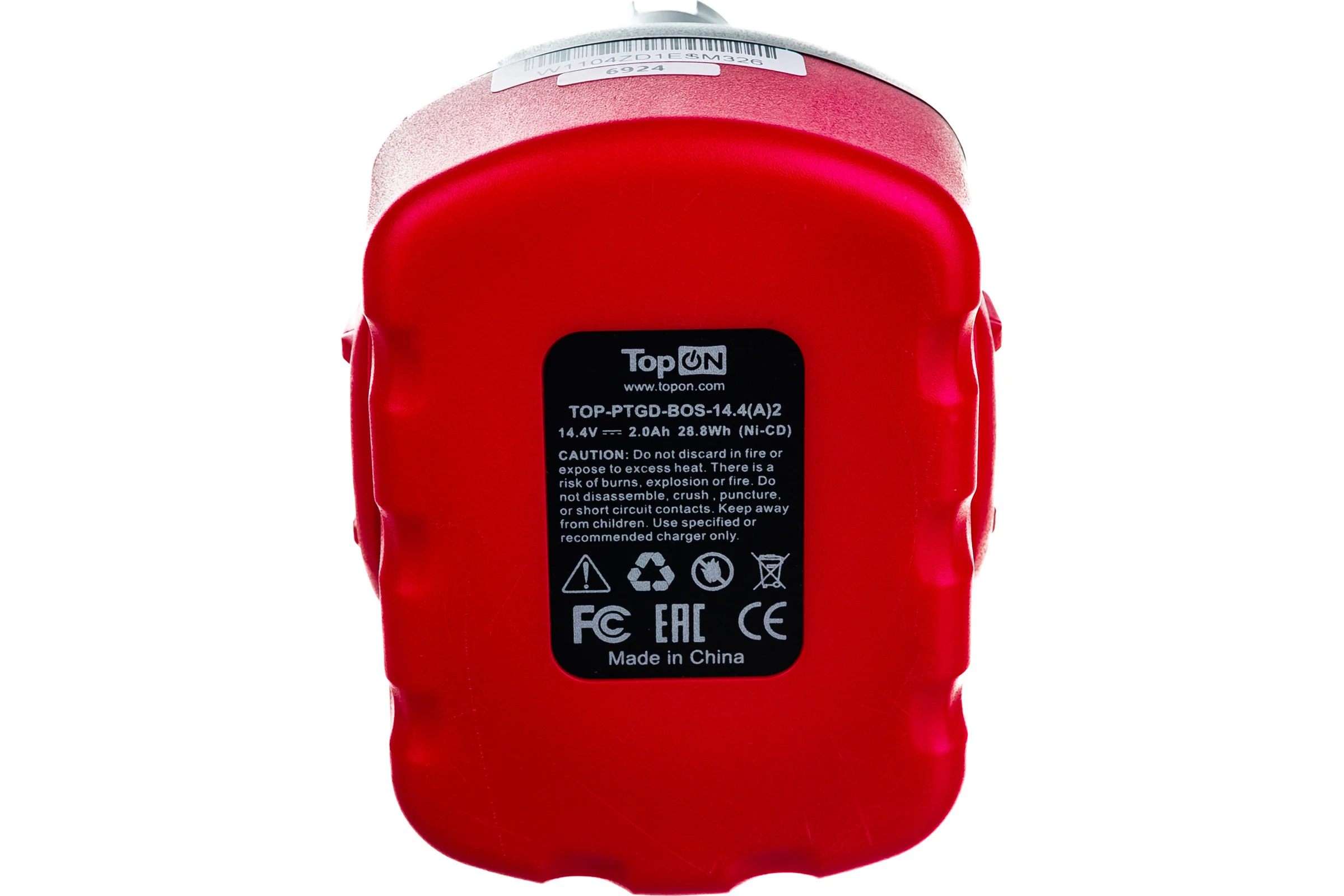 Аккумулятор для электроинструмента Bosch (Ni-Cd, 14.4В, 2Ач) TopON PN: 2 607 335 264 TOP-PTGD-BOS-14.4/A/2