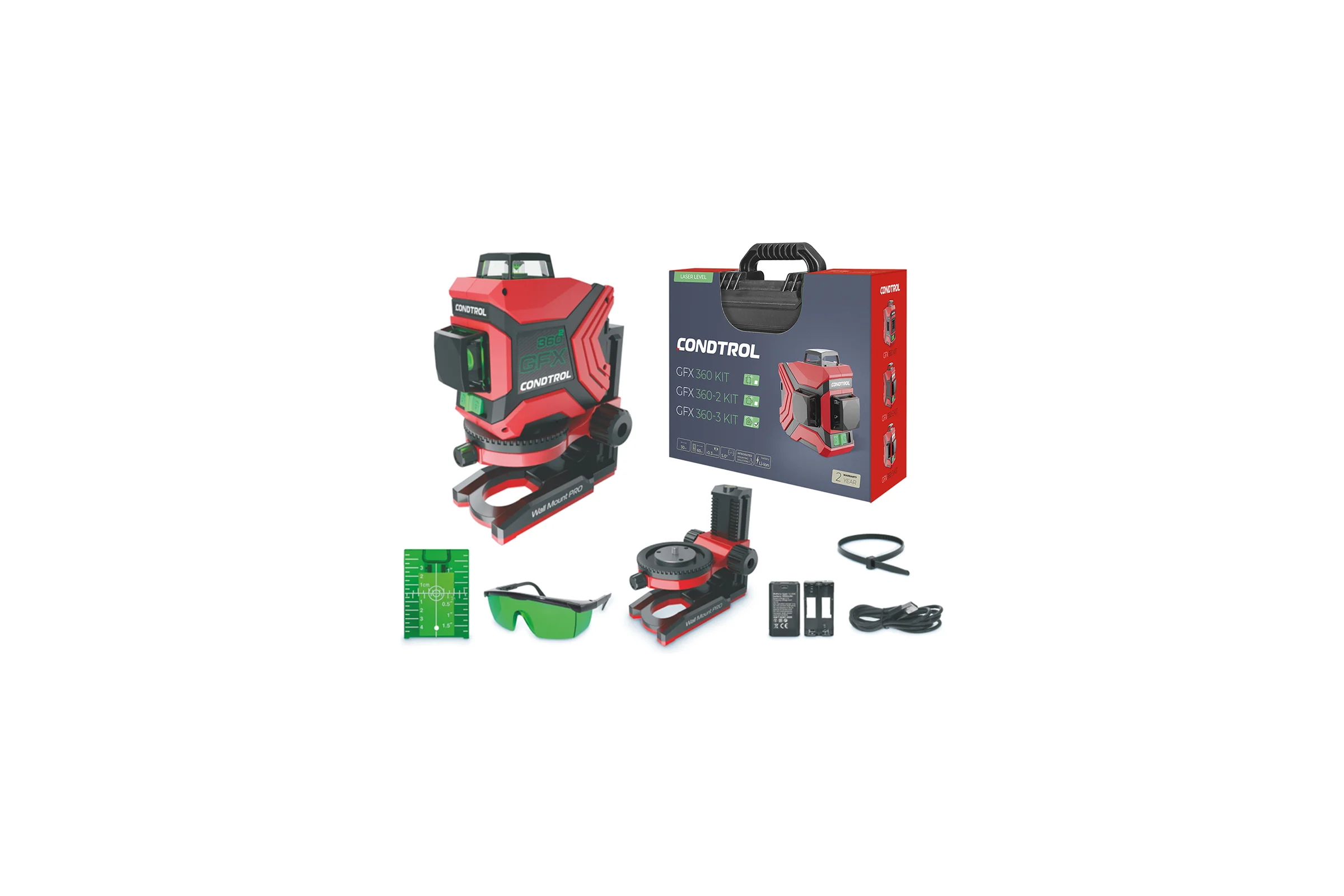 Лазерный нивелир Condtrol GFX 360-3 Kit 1-2-404