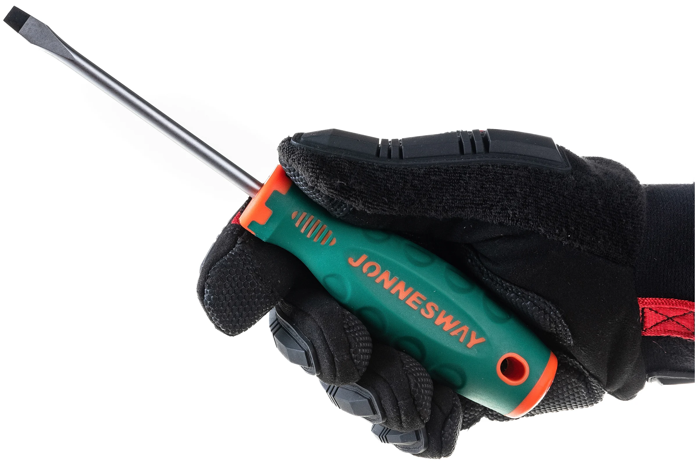 Стержневая шлицевая отвертка Jonnesway D71S6100 ANTI-SLIP GRIP, SL6.5x100 мм 49954