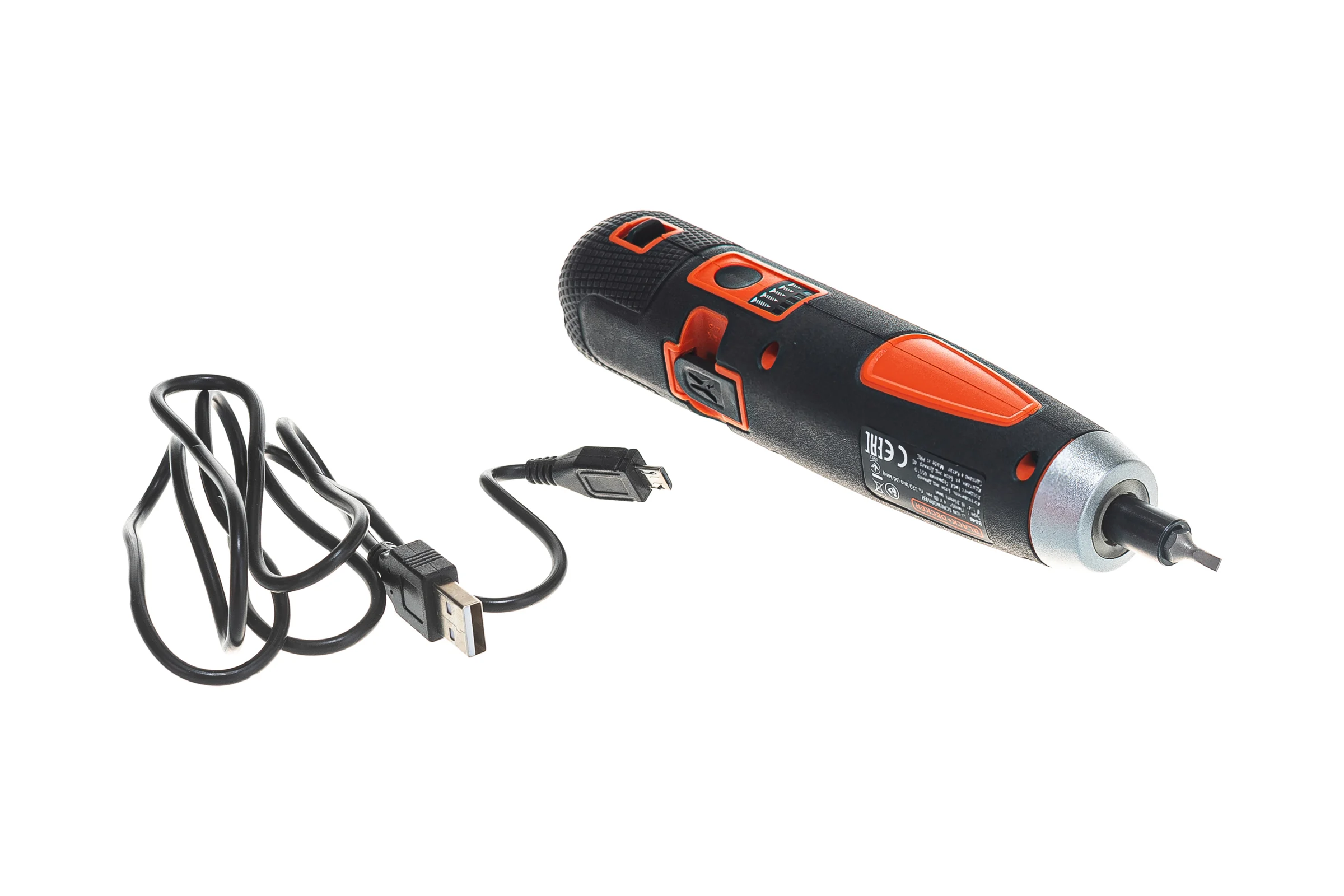 Аккумуляторная отвертка Black&Decker ION + 4 насадки BD40K4-RU