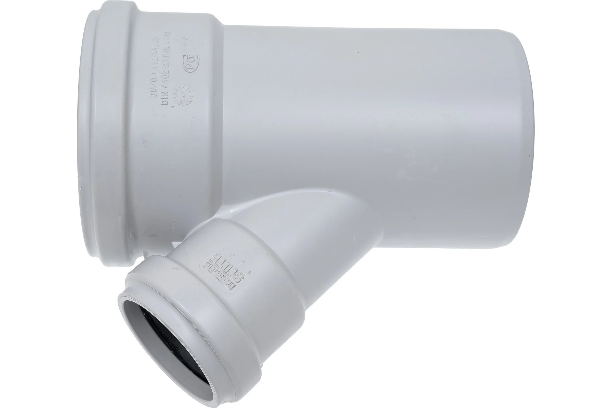 Тройник Бесшумная канализация PRO AQUA STILTE PLUS 110x58/45 STPL2011005845
