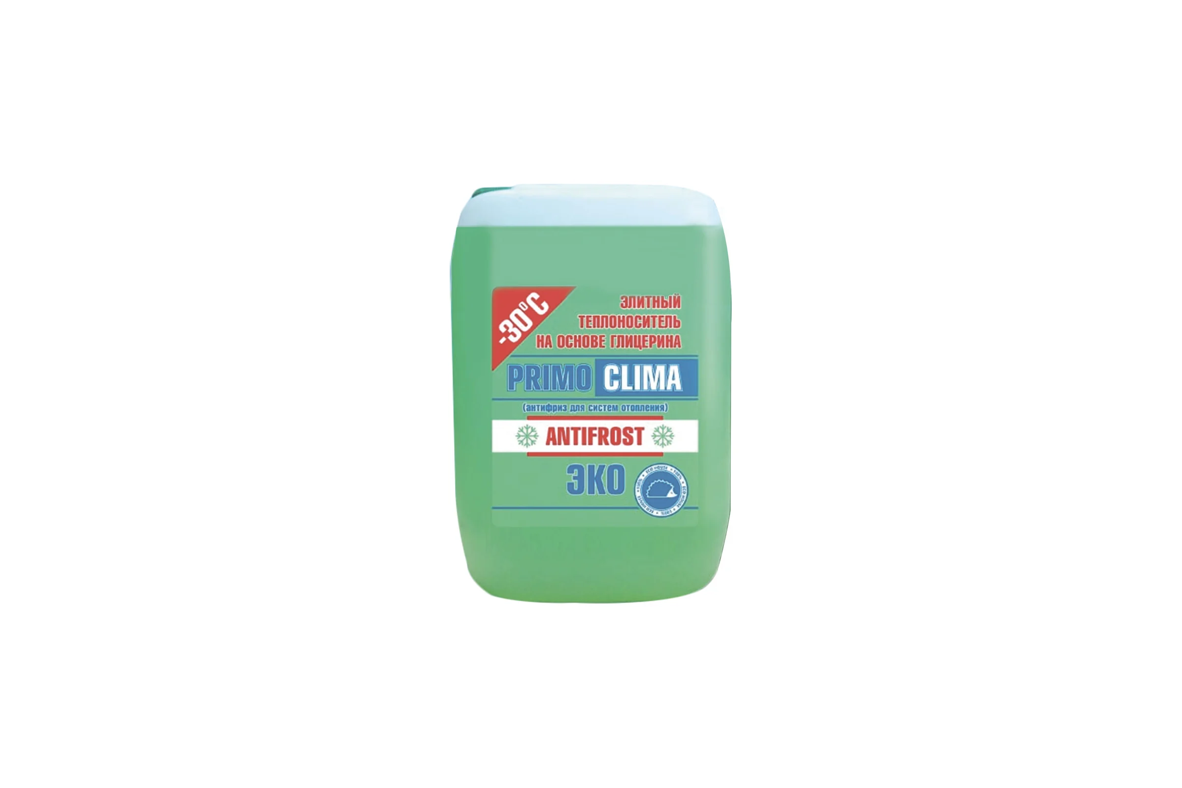 Теплоноситель Глицерин -30C ECO 10 кг, канистра, цвет зеленый Primoclima Antifrost PA -30C ECO 10