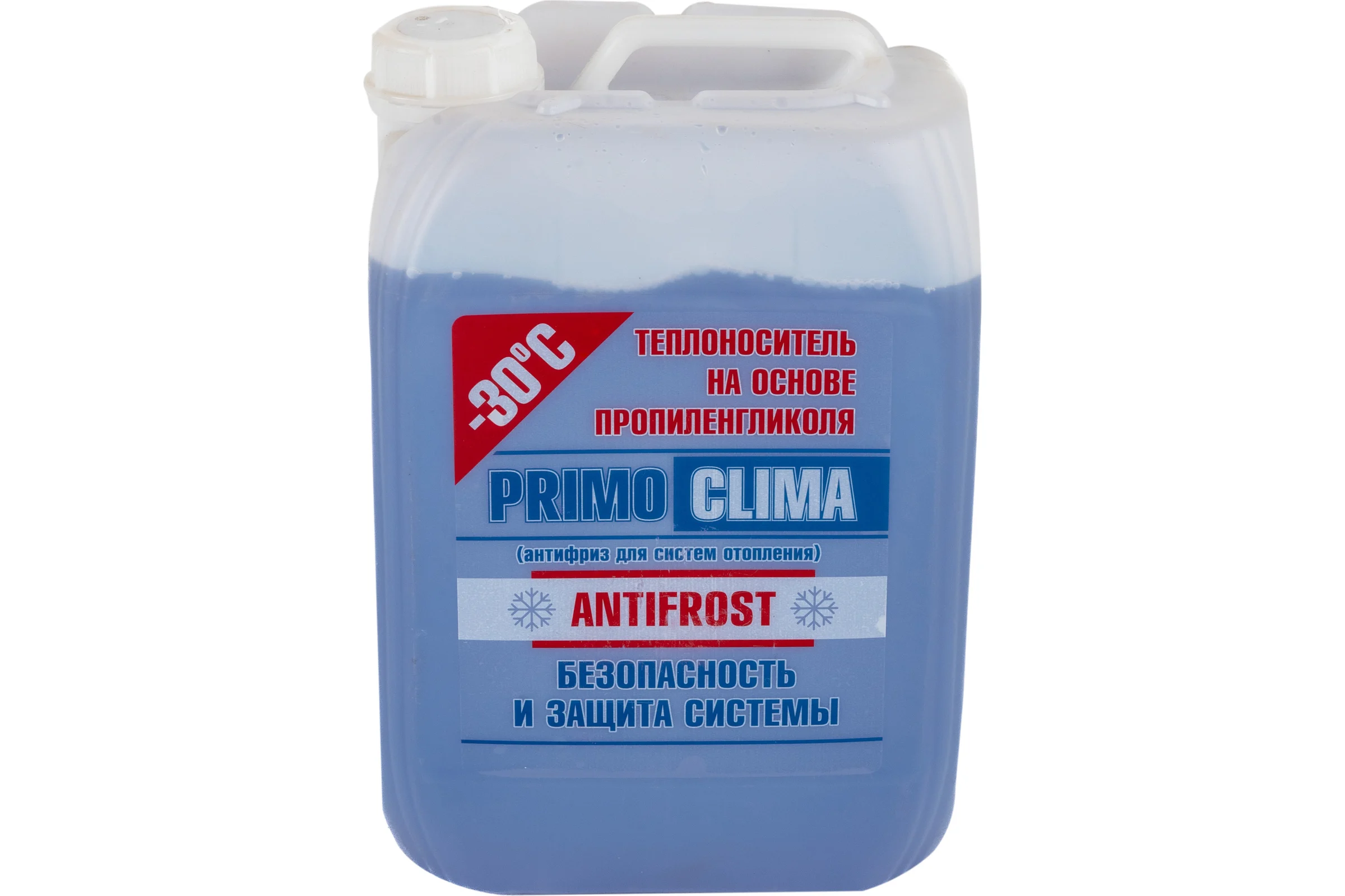 Теплоноситель Пропиленгликоль -30С, 10 кг, канистра, цвет синий Primoclima Antifrost PA -30C 10