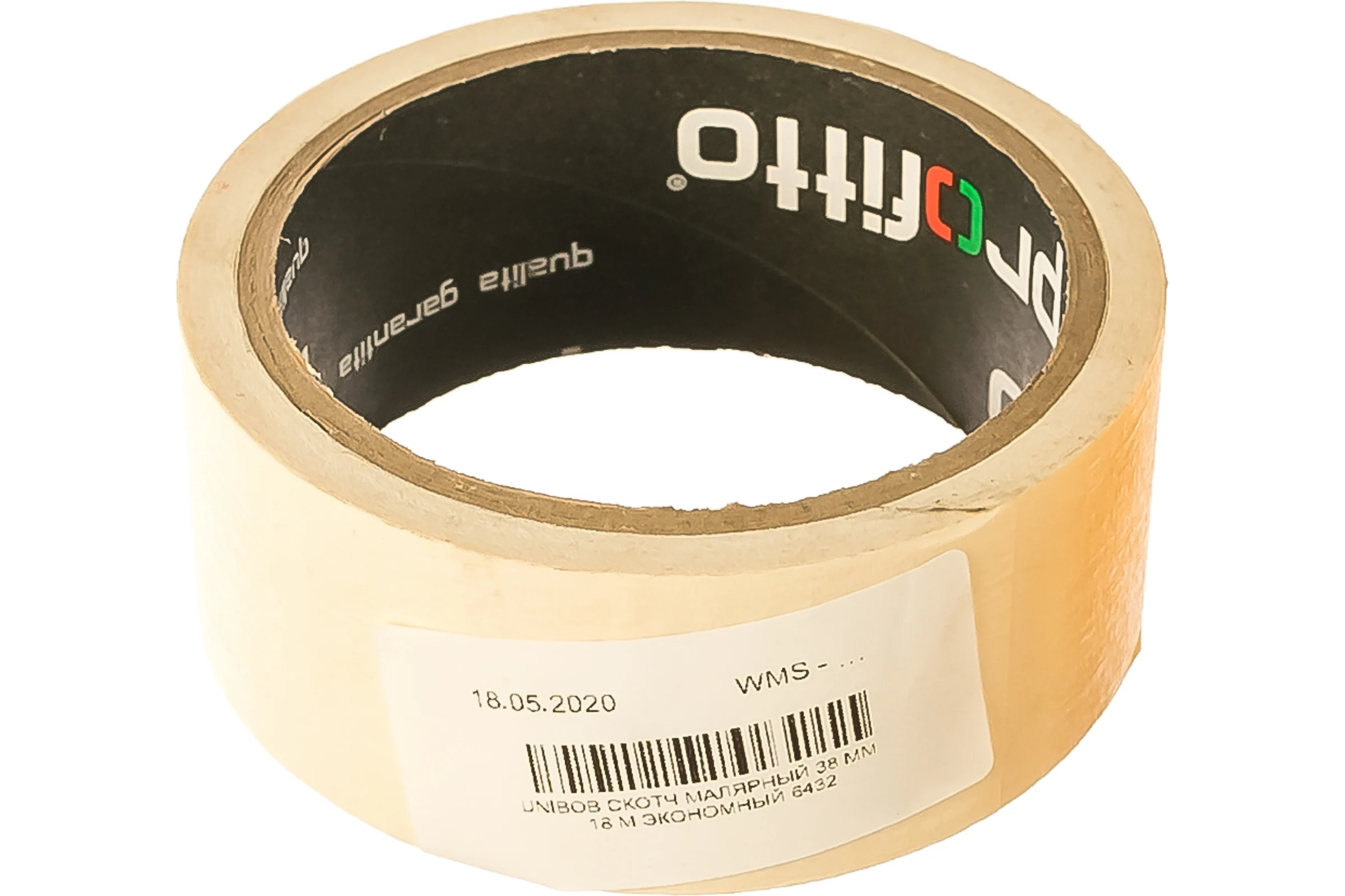 Малярная лента UNIBOB экономная 38 мм х 18 м 6432