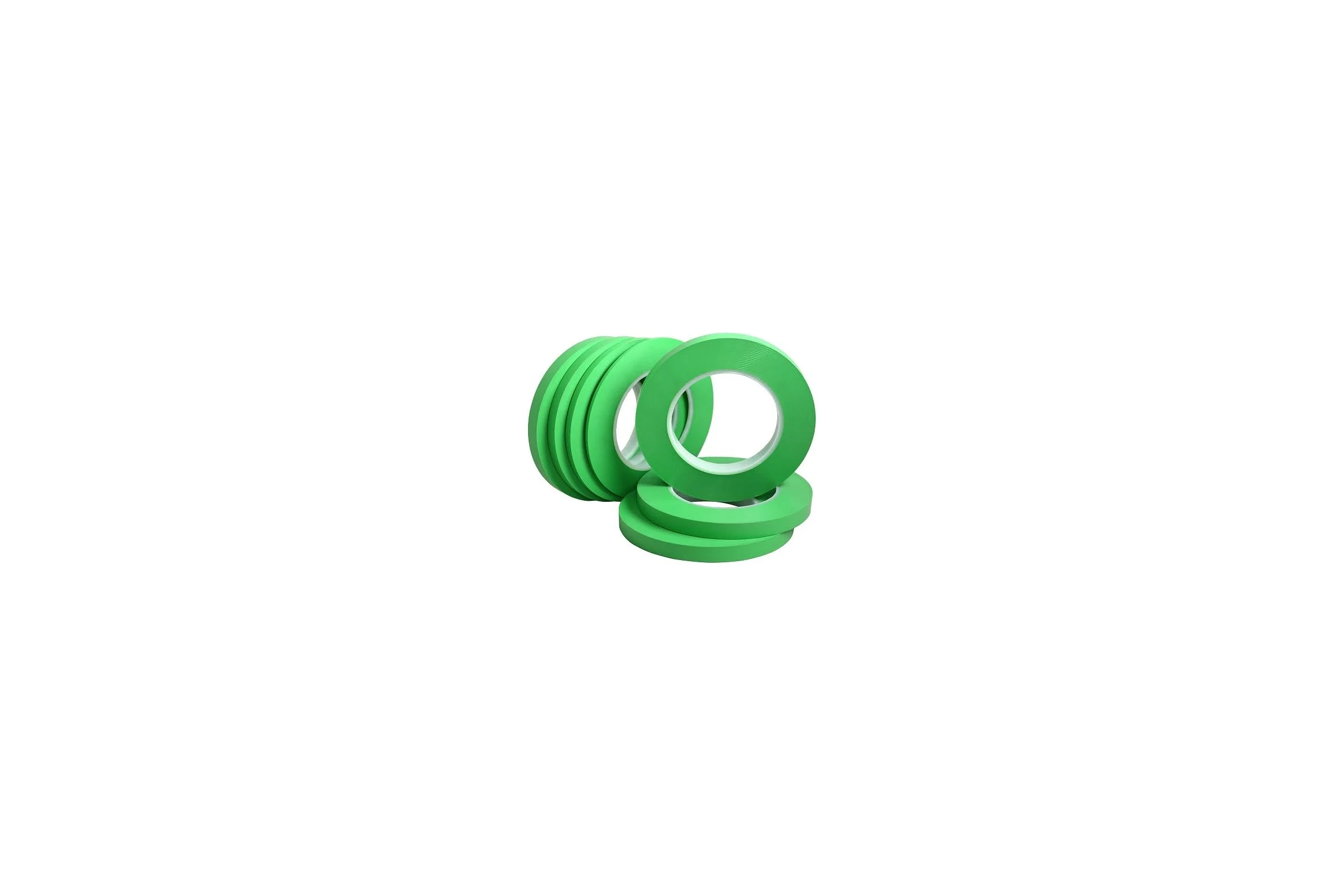 Тонкая лента для дизайна Wolf зеленая 12 мм x 55 м 802.1255