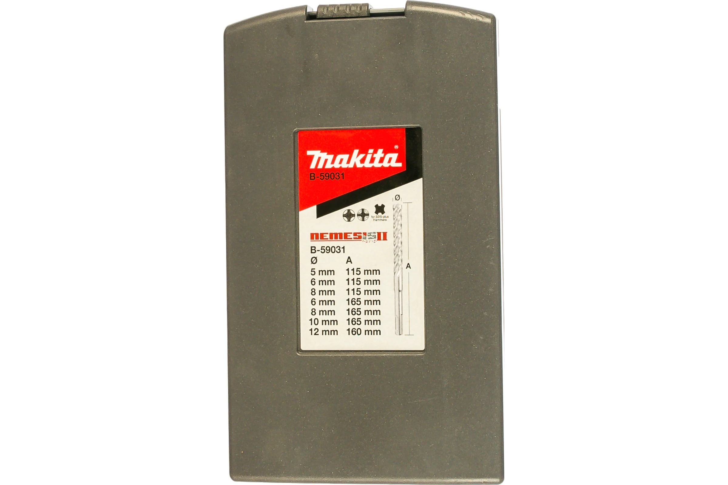 Набор буров NEMESIS II (5-12 мм; SDS-plus; 7 шт.) Makita B-59031