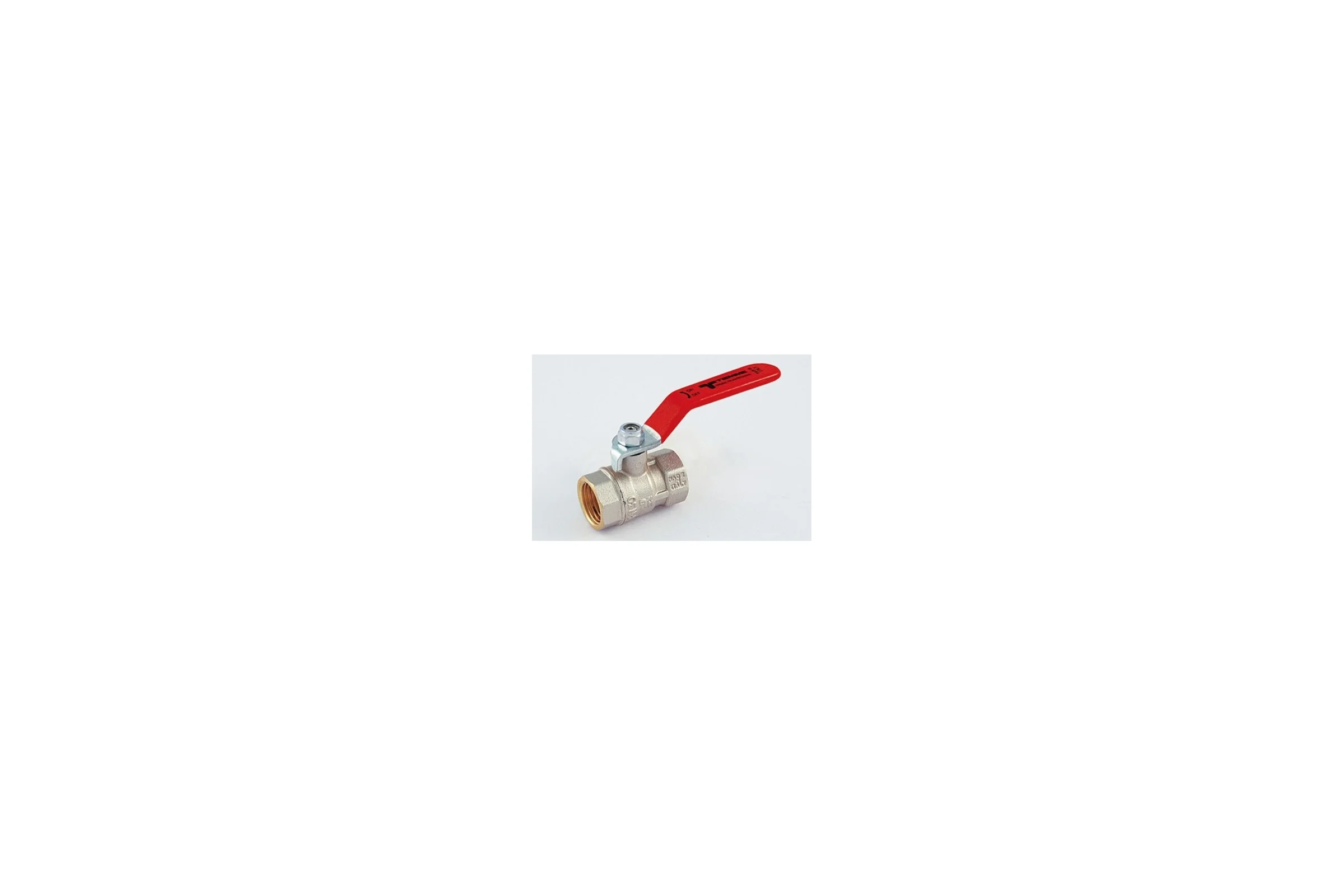 Кран Tiemme 1 1/4" ВВ шаровой (плоская ручка) 2360021