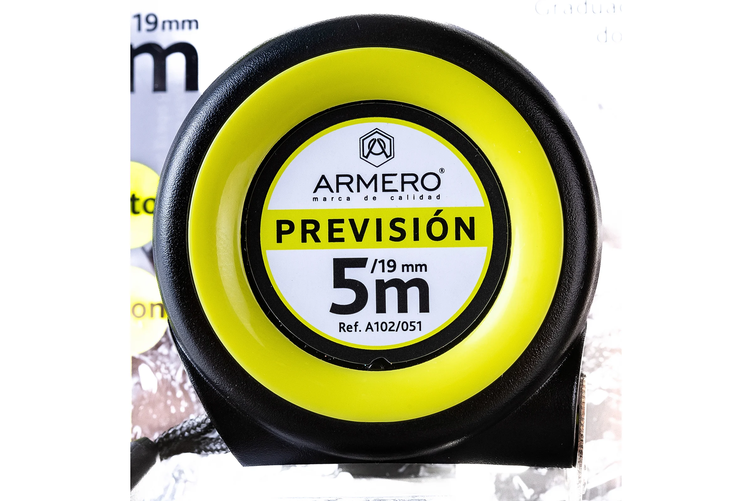Рулетка с автоблокировкой Armero, 5 м / 19 мм, магнит, нейлон А102/051 AI02-051