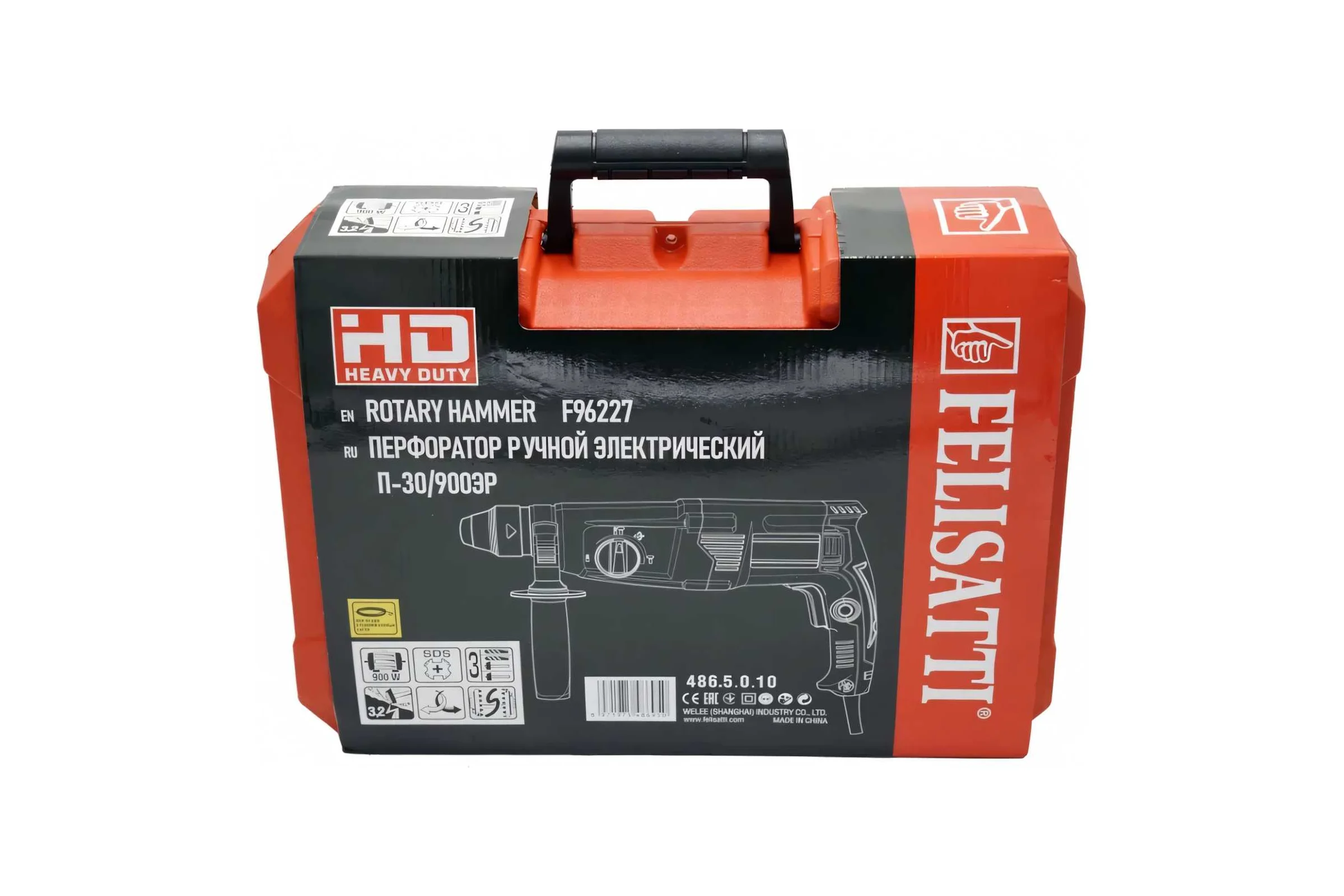 Перфоратор Felisatti П-30/900ЭР SDS plus, кейс 486.5.0.10