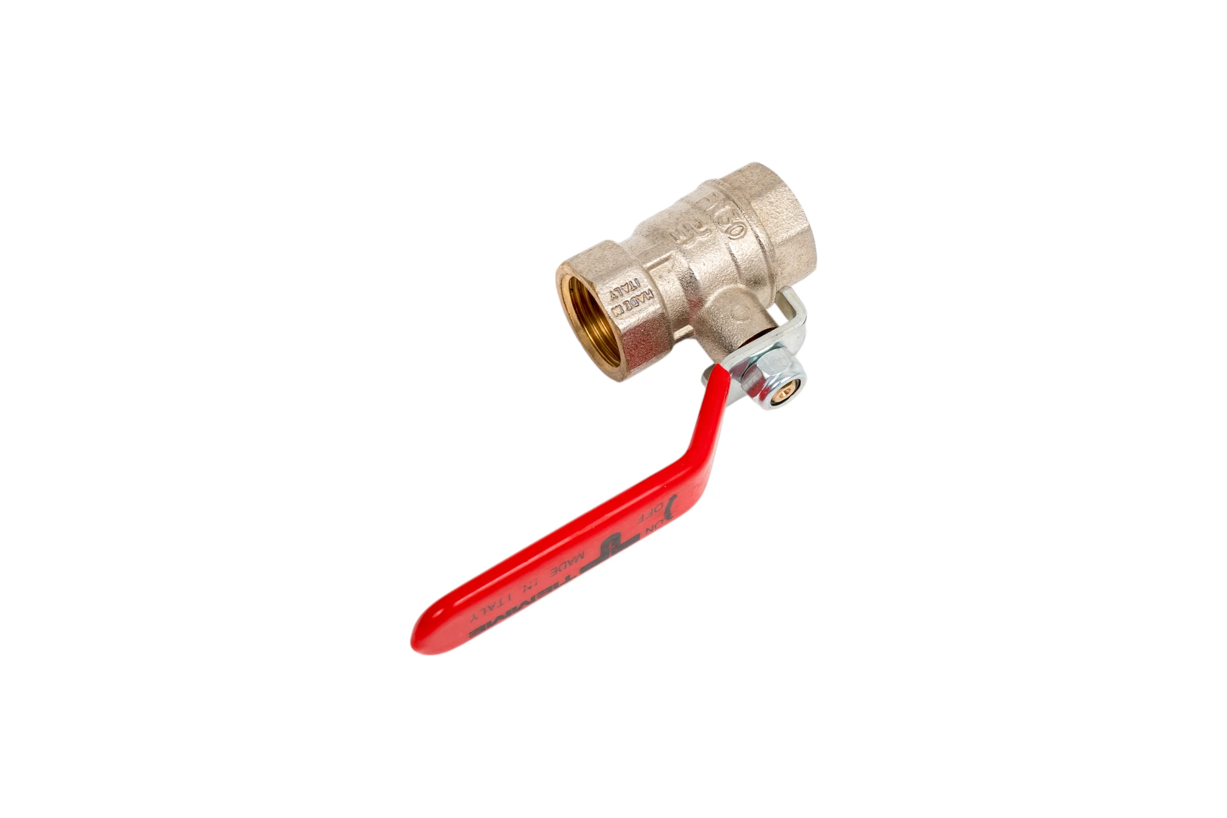 Кран Tiemme 1/2" ВВ шаровой (плоская ручка) 2360017/2380