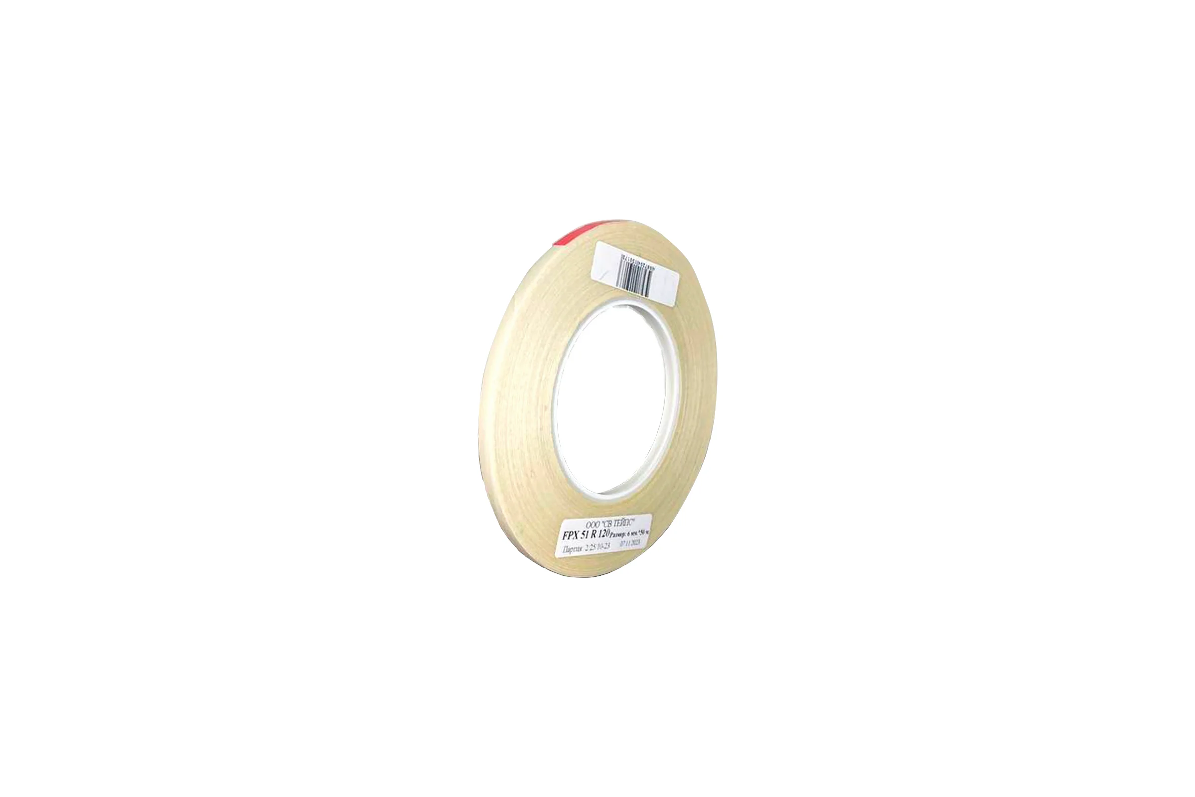 Клеепереносящая лента SV Tapes 4115 FPX 51R 120, 6 мм, 50 м, армированная полиэфирным сетчатым волокном, каучук 41156.50