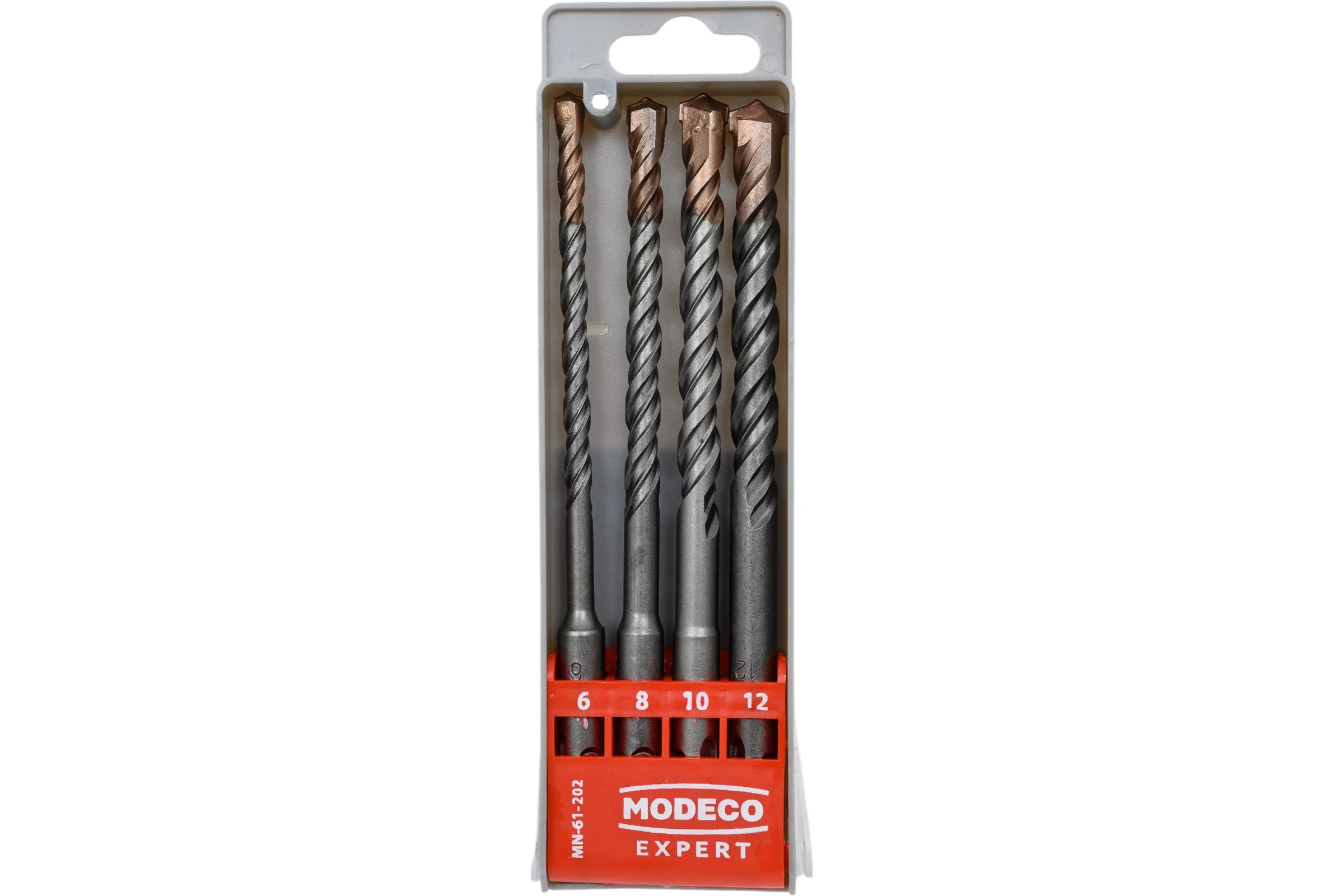 Набор буров SDS+ 4 шт, 6-8-10-12x160 мм MODECO MN-61-202