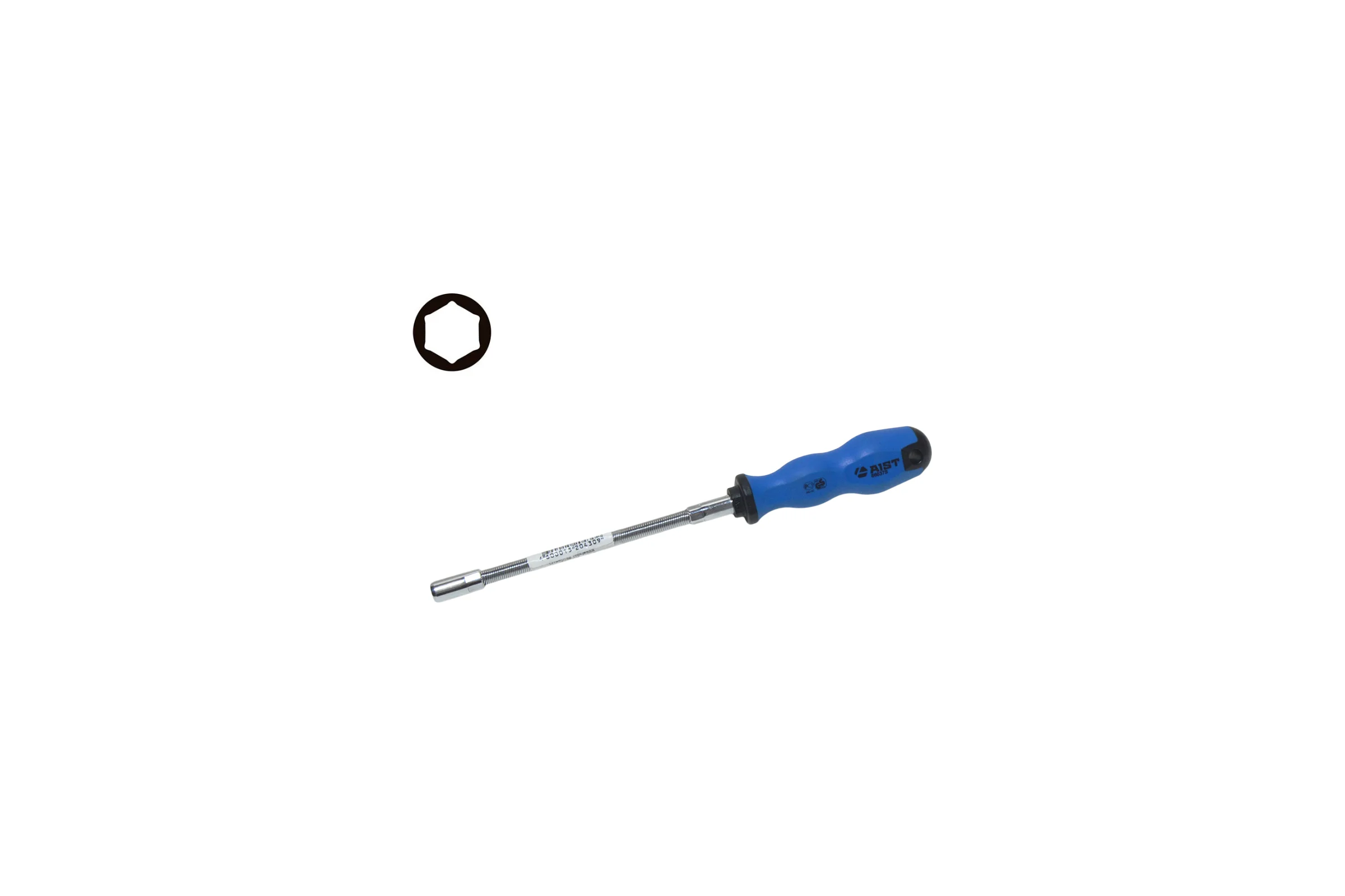 Шестигранная торцевая отвертка 1/4" 175мм гибкая для хомутов AIST 86037S 00-00003524