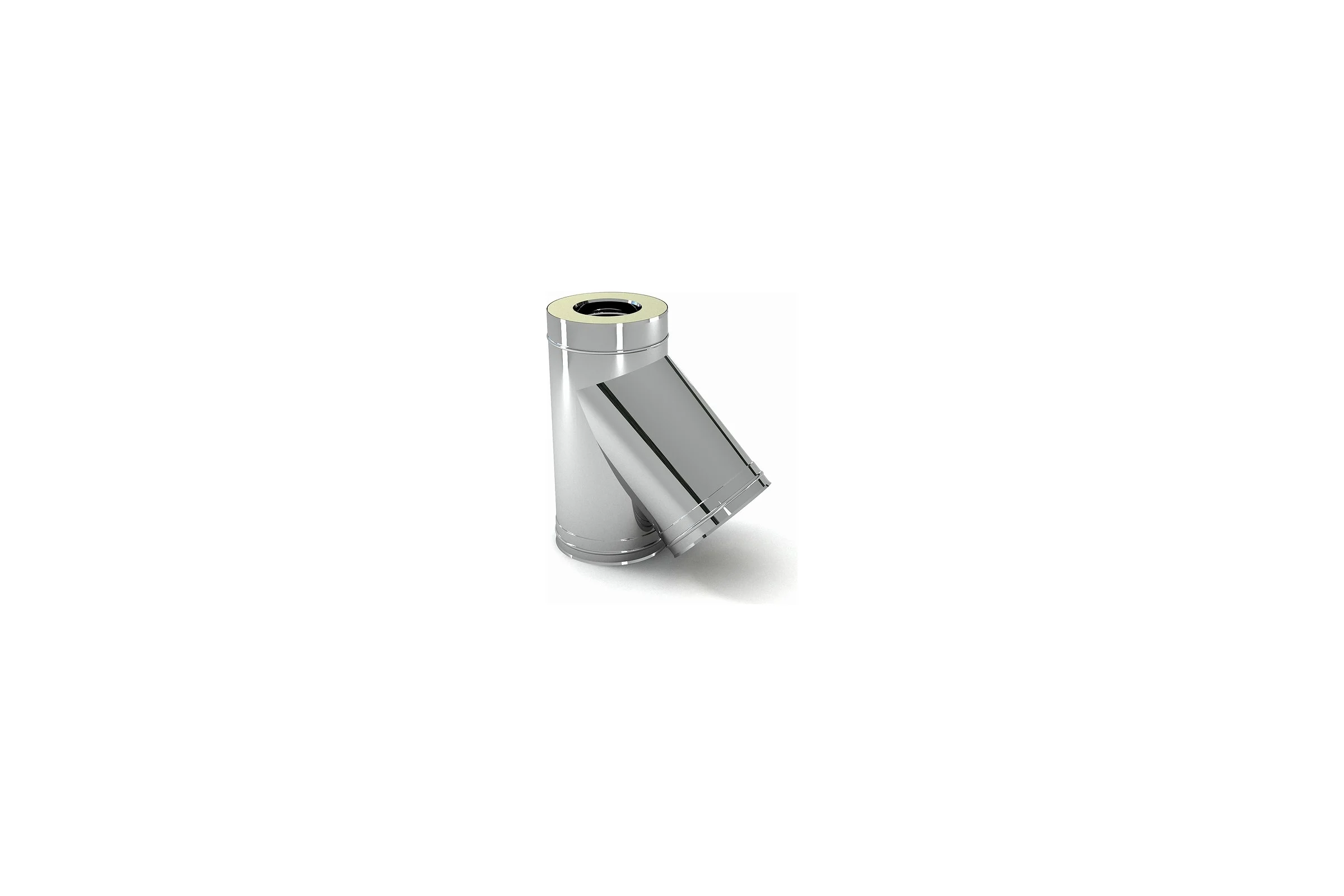 Сэндвич тройник FERRUM 135 градусов, 0,8 мм нерж ф115x200 f4332