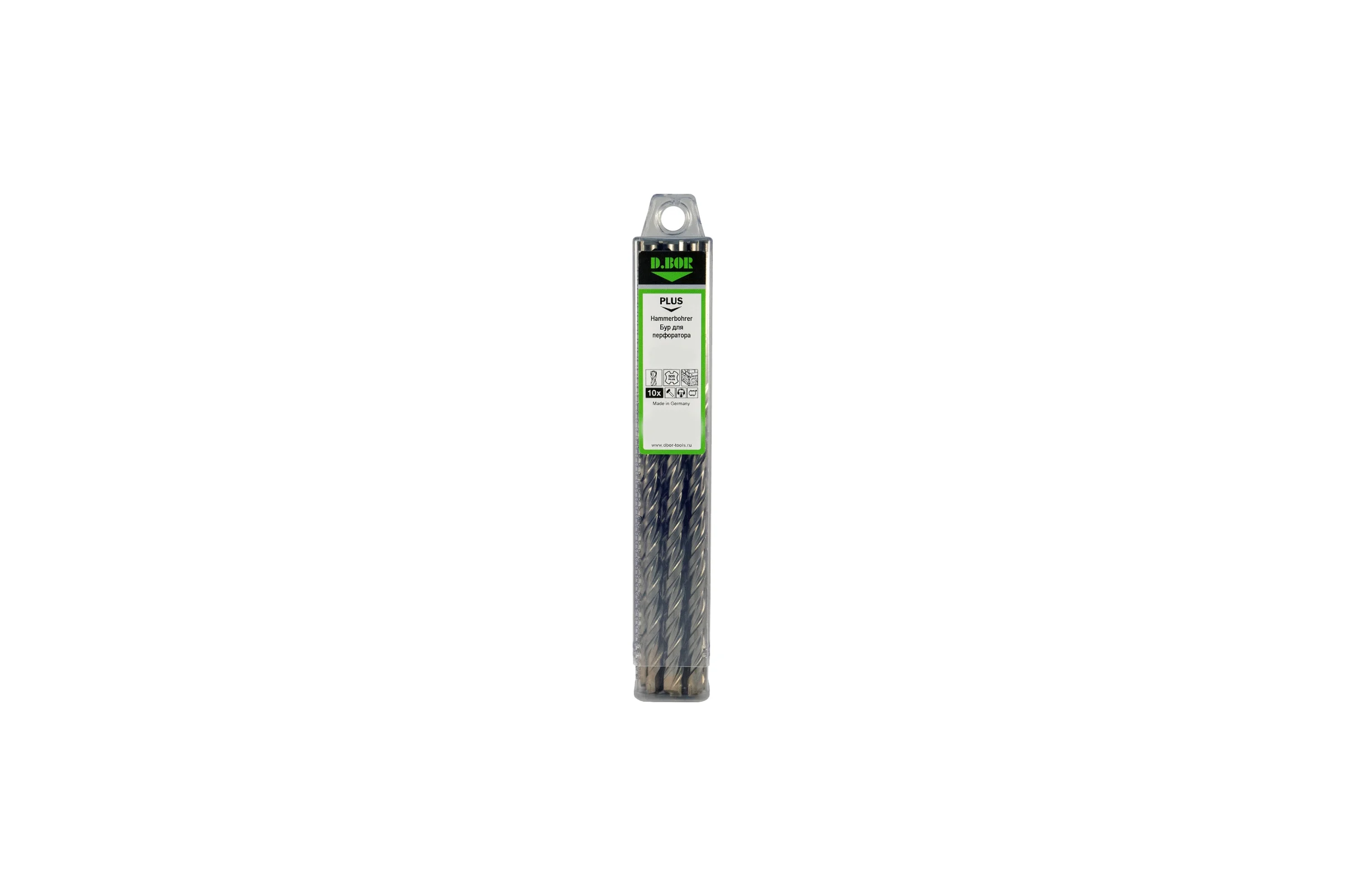 Бур V PLUS 2-cutting (10 шт; 8x150/210 мм; SDS-plus) D.BOR 240535