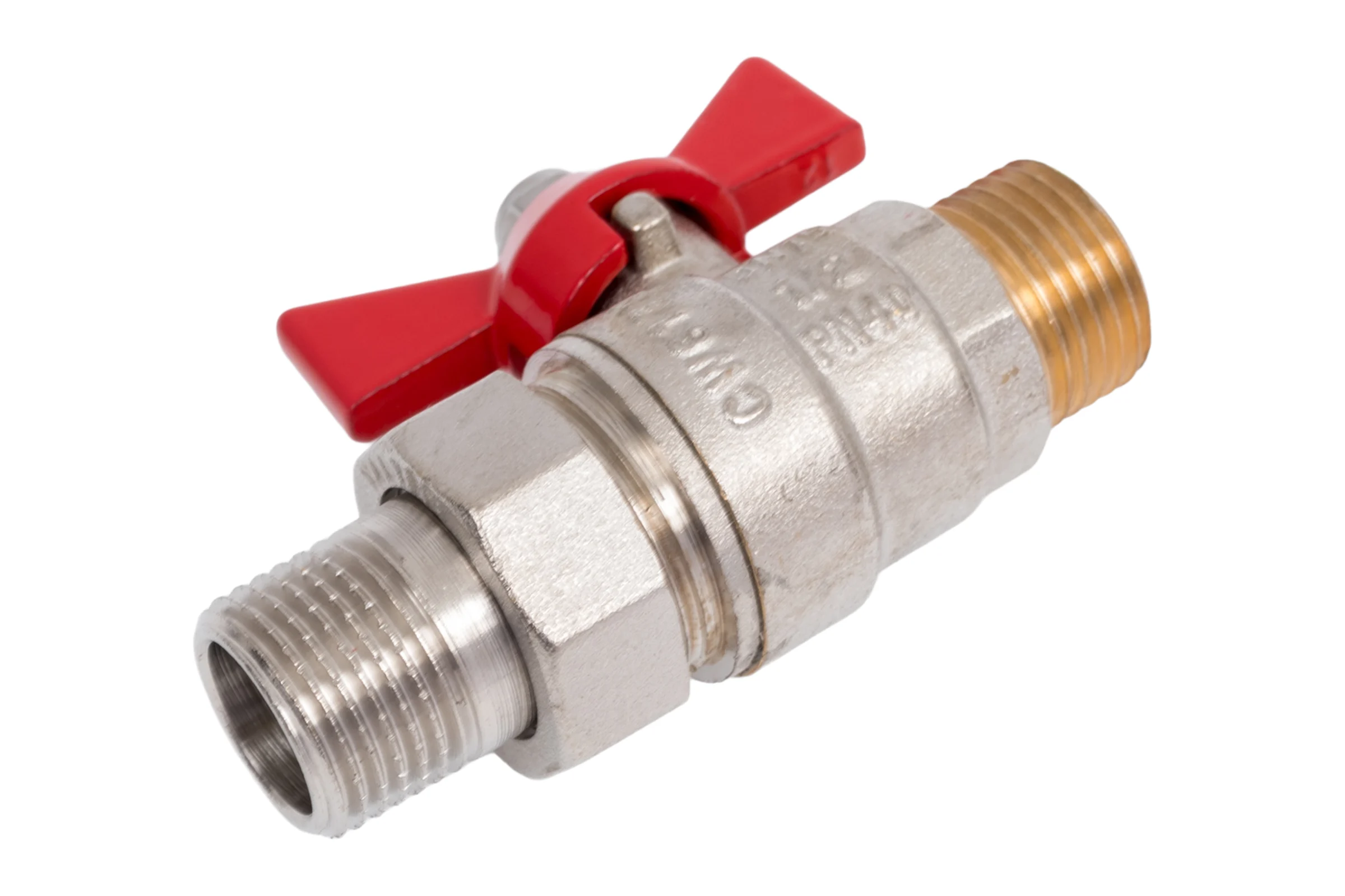 Шаровой кран VALTEC BASE с полусгоном 1/2 нар.-нар. VT.226.N.04