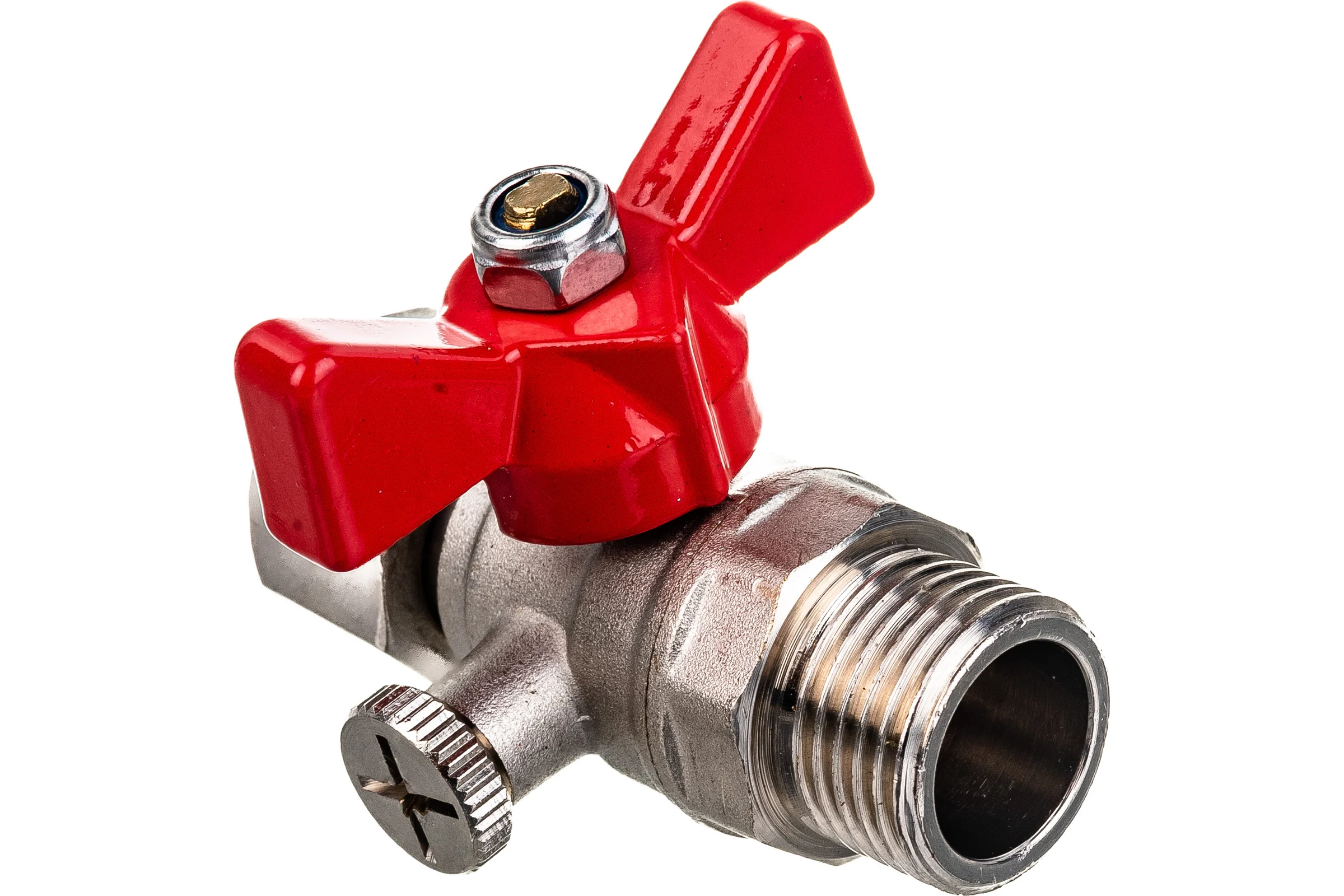 Шаровой кран для подключения  манометра VALTEC 1/2нар -1/2вн. VT.806.N.0404