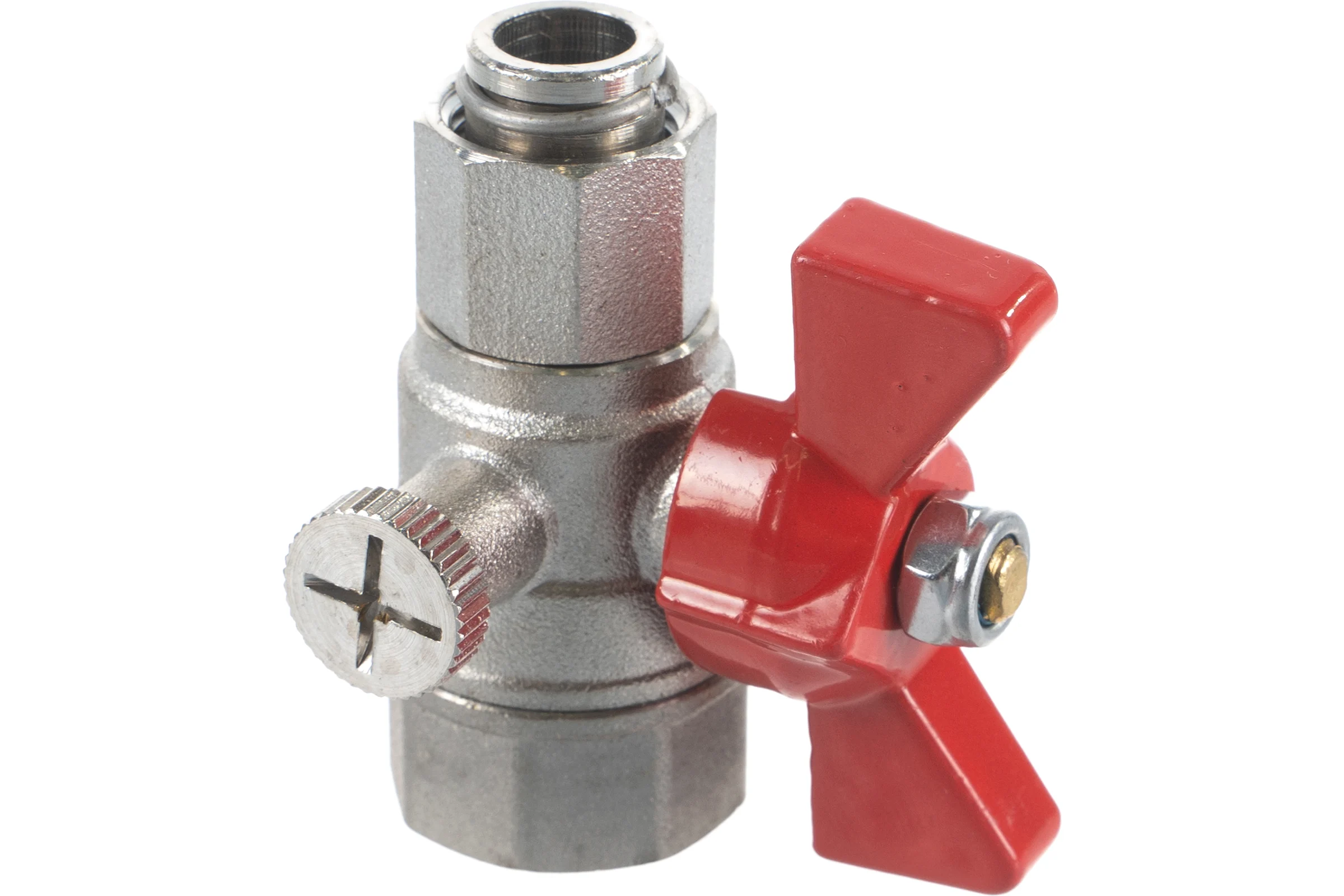 Шаровой кран для подключения  манометра VALTEC 1/2вн. -3/8вн. VT.807.N.0403