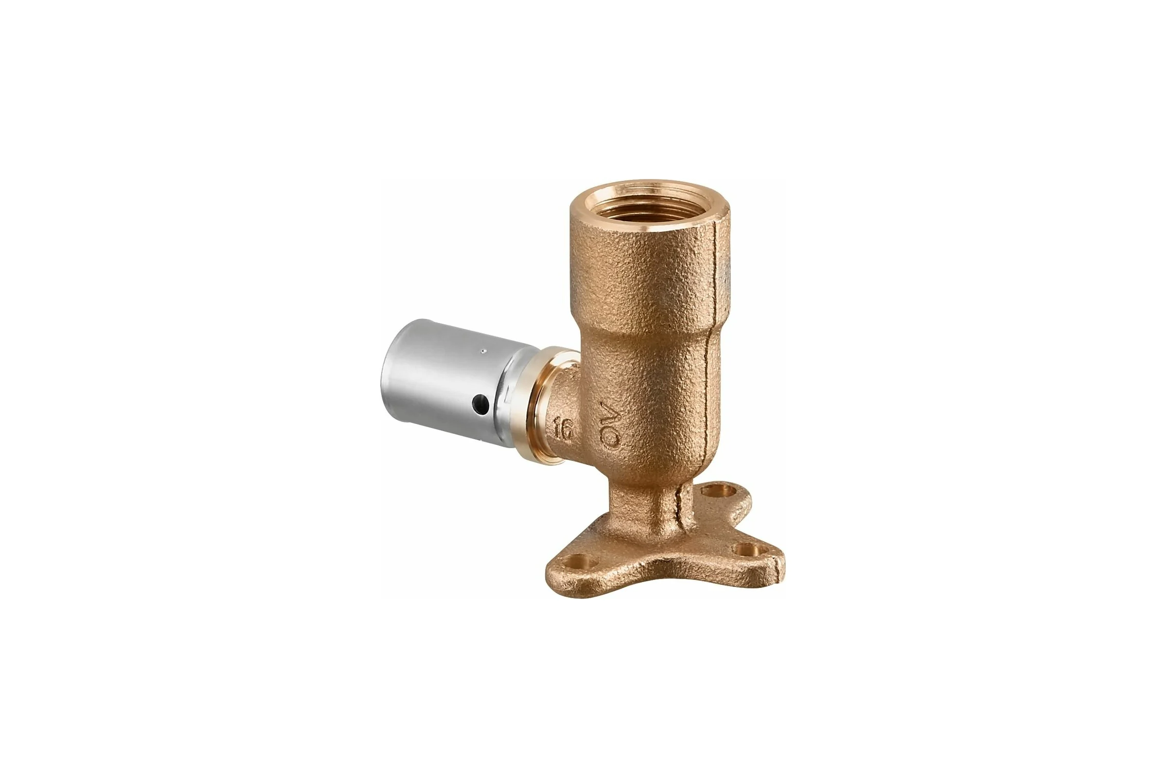 Прессовый угольник Oventrop Cofit P, 90, В, 20 x 2,5 x 1/2", бронза RX 1517045