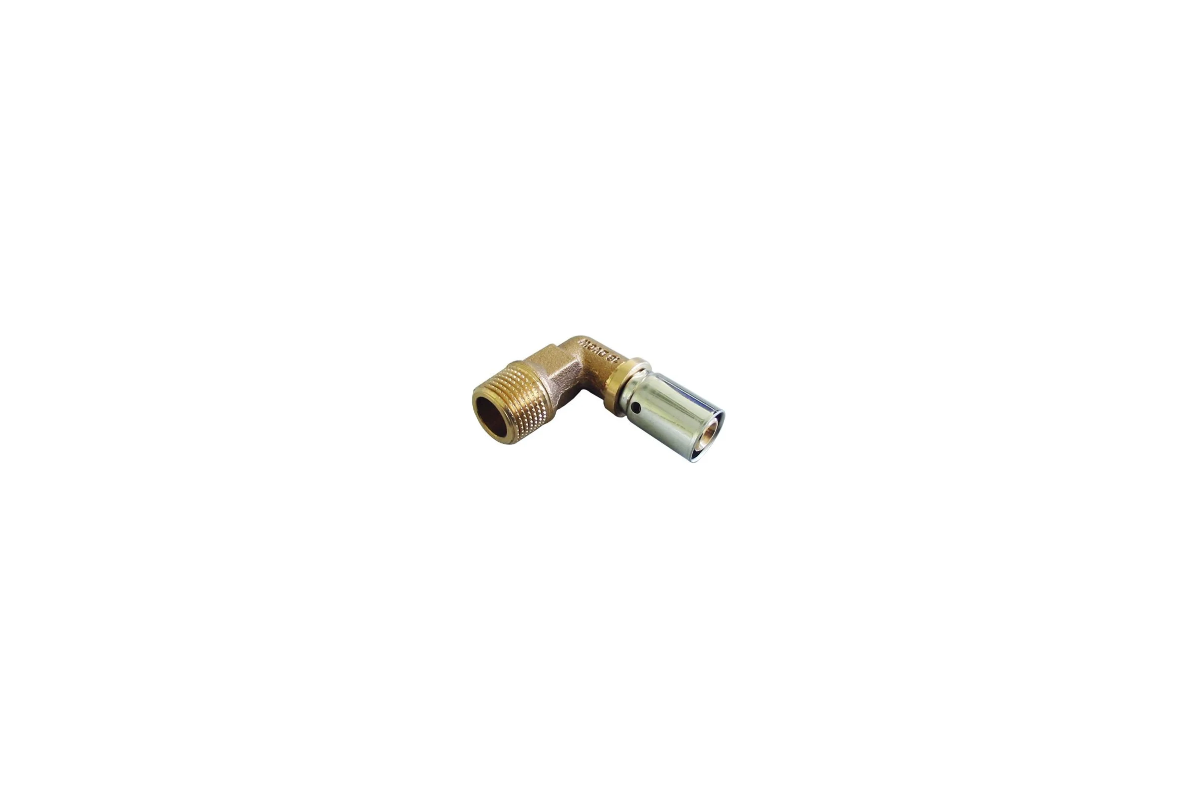 Прессовый угольник-переход Oventrop Cofit P, Н, 26 x 3 x 1", бронза RX 1512357