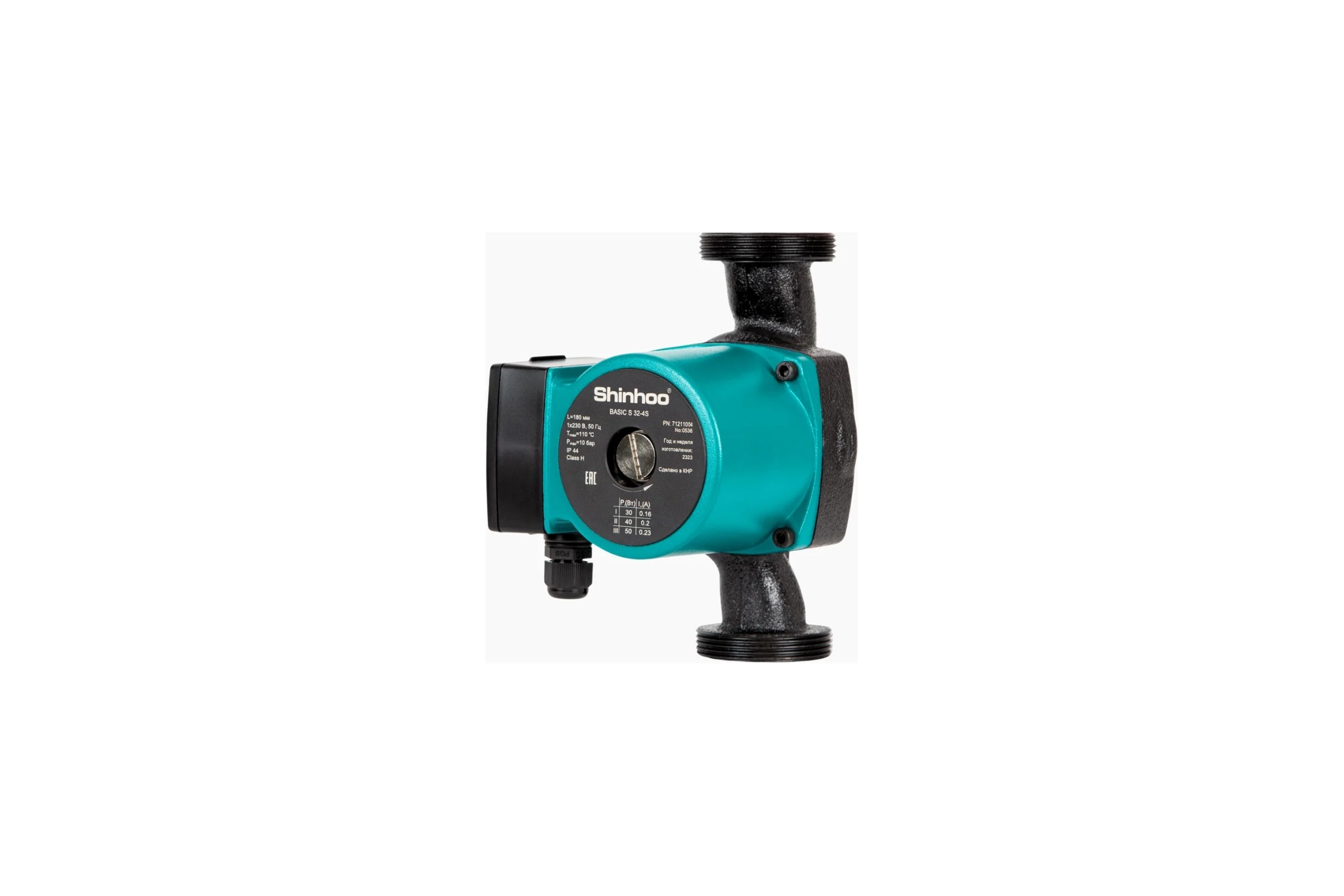 Циркуляционный центробежный насос SHINHOO с «мокрым» ротором BASIC S 32-4S 180 1x230V 71211004