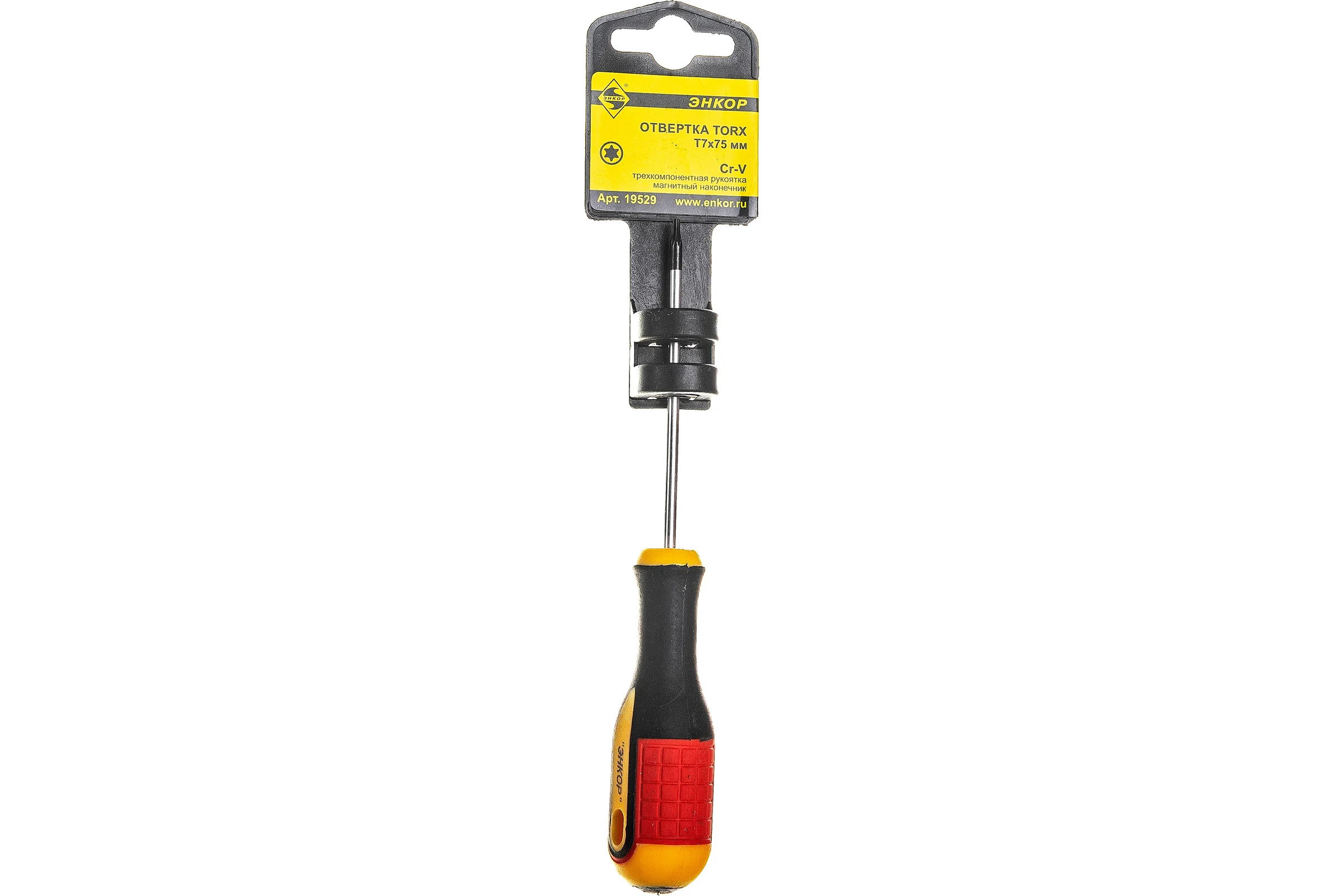 Отвертка Torx T7х75мм Энкор 19529