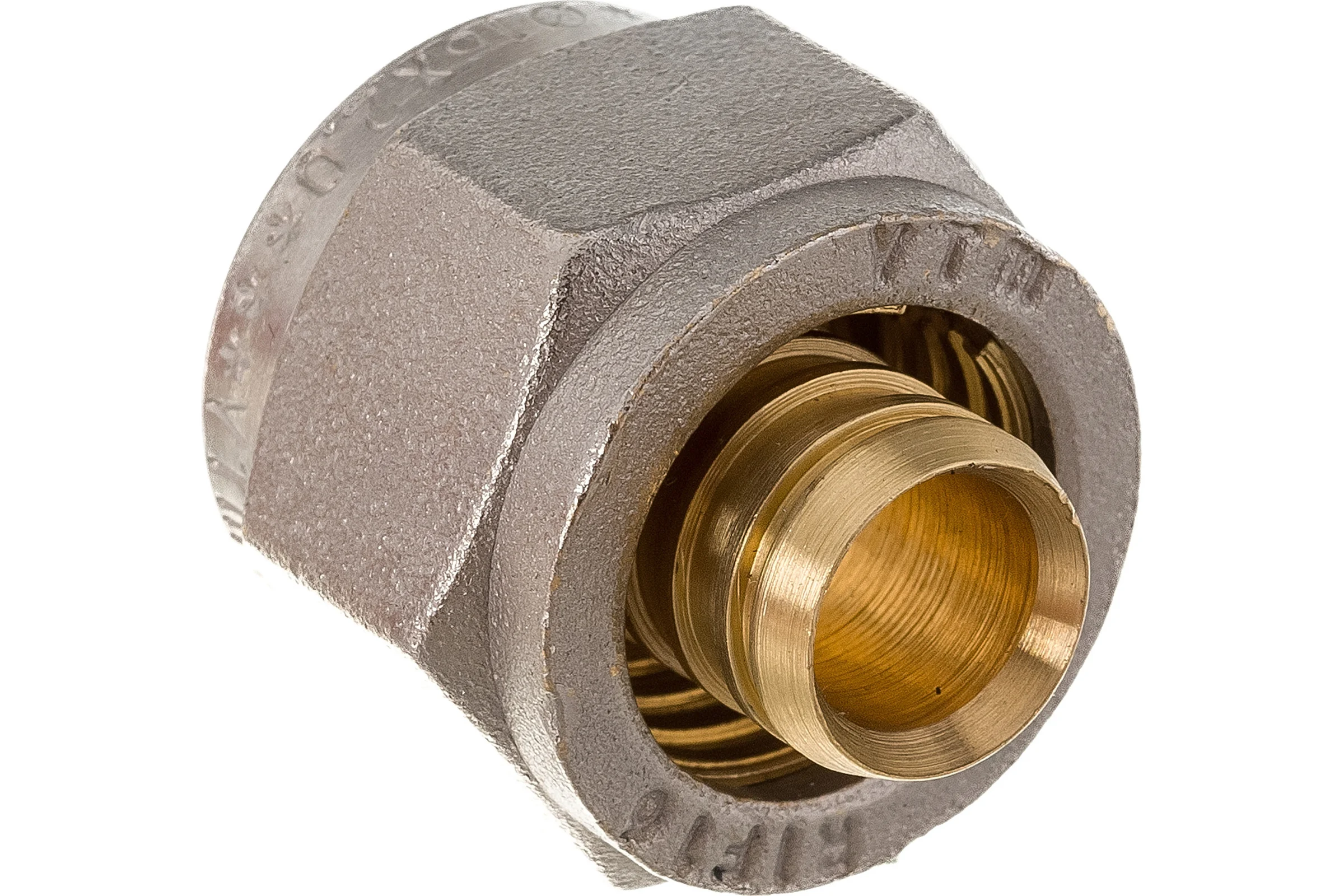 Коллекторный обжимной соединитель для полимерной PEX трубы VALTEC 16 /2,0 VTc.709.N.1604