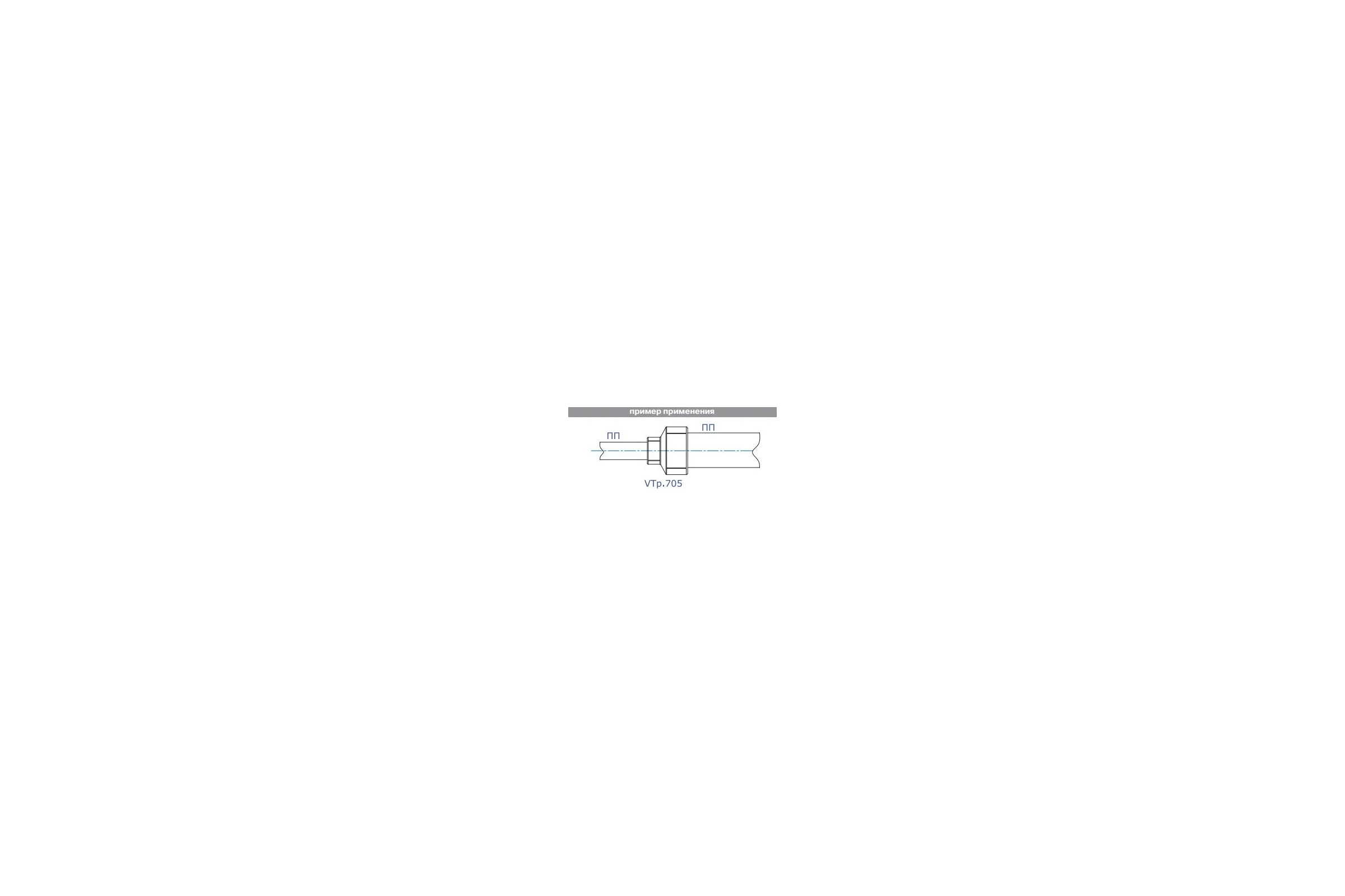 Переходная муфта VALTEC PPR 75-32мм VTp.705.0.075032