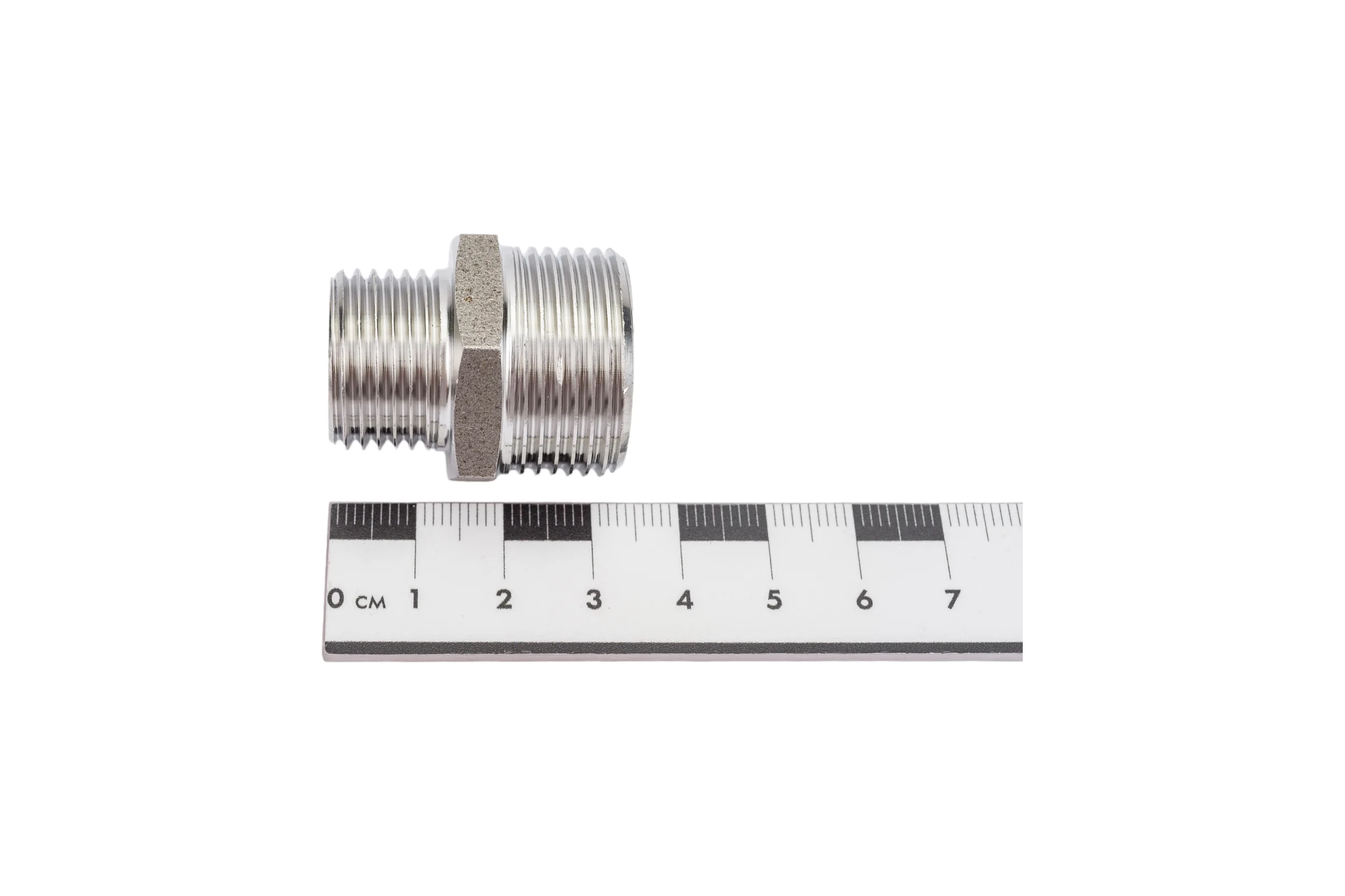 Переходной ниппель VALTEC нержавеющая сталь 3/4х1/2 VTi.580.I.0504