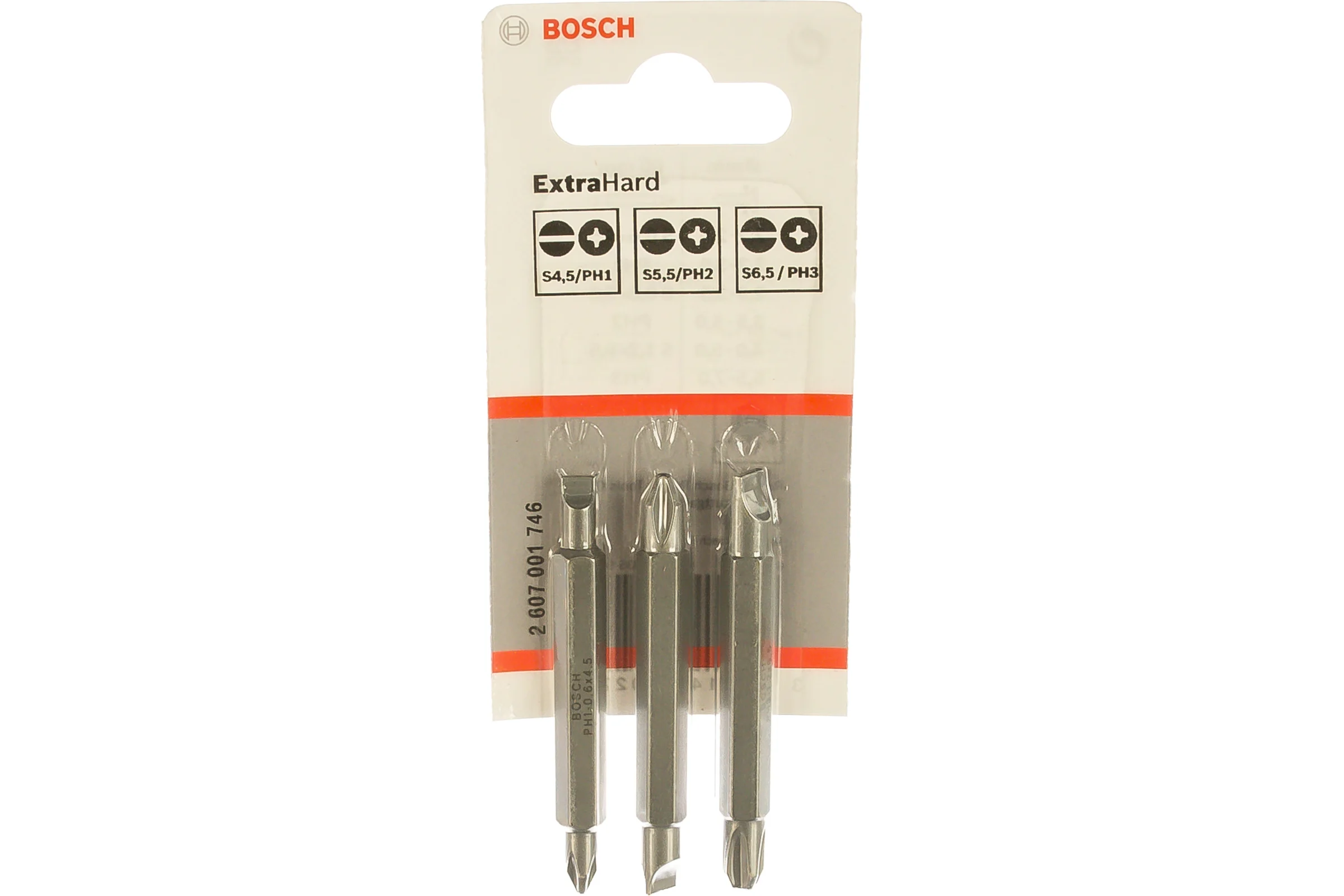 Набор бит (PH/SL; 60 мм; 3 шт.) Bosch 2607001746