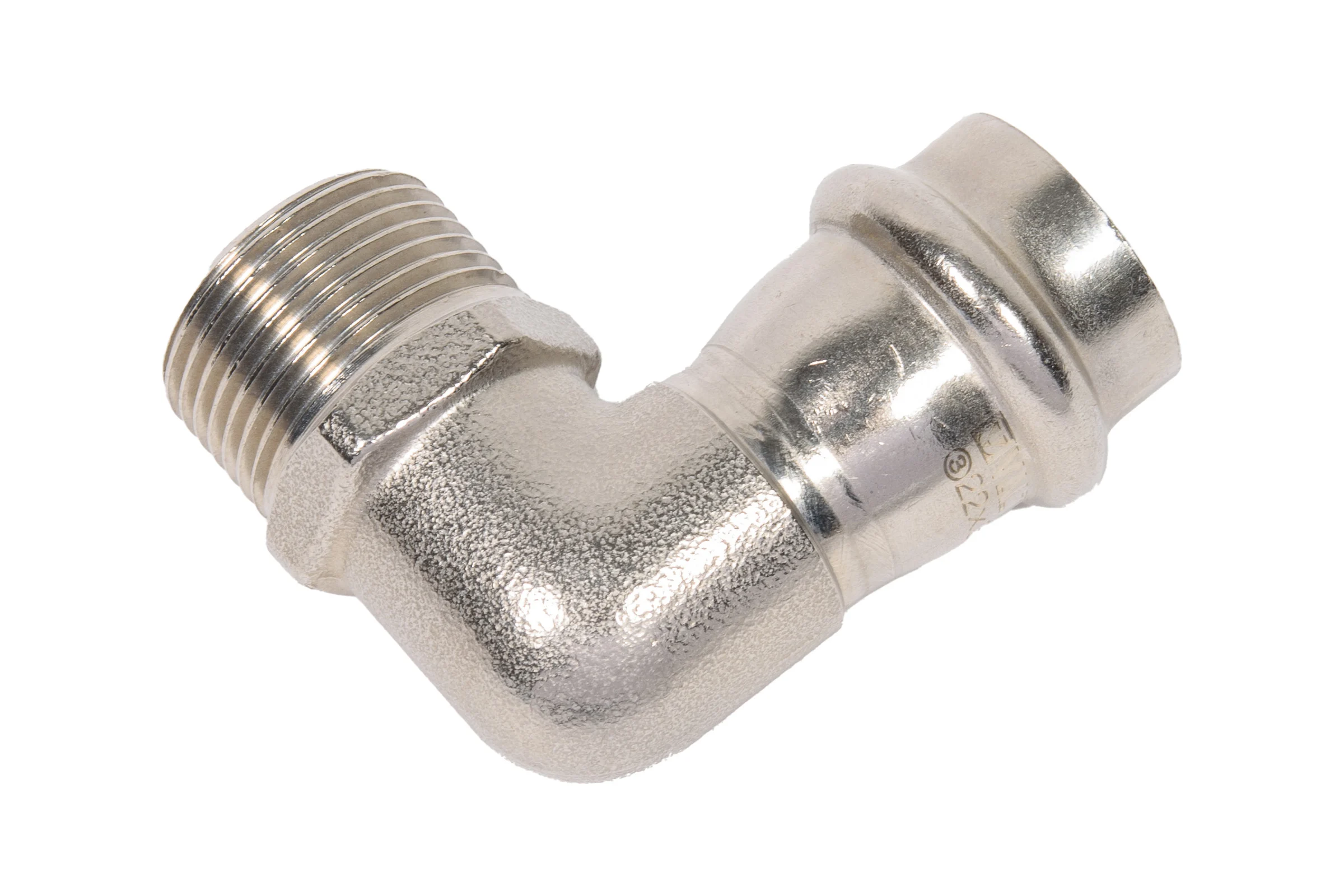 Угольник VALTEC с наружной резьбой, нержавеющая сталь 22x3/4 VTi.953.I.002205