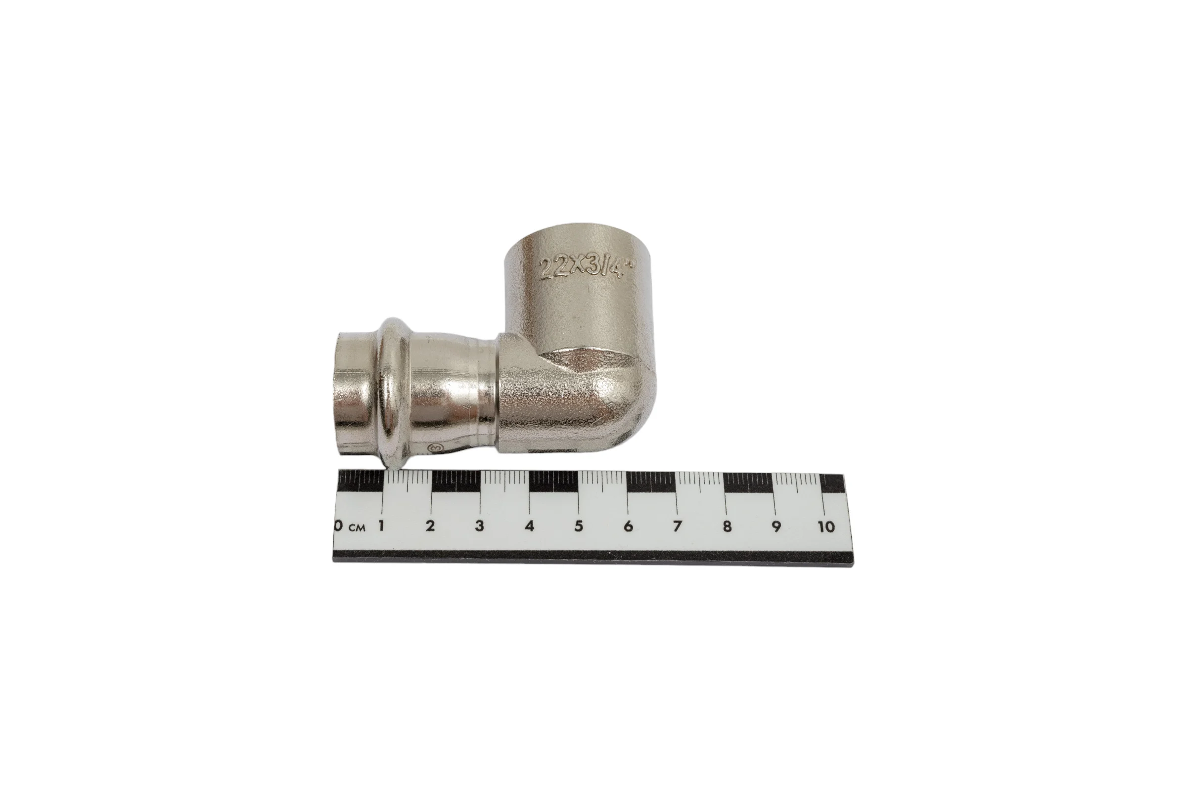 Угольник VALTEC с внутренней резьбой, нержавеющая сталь 22x3/4 VTi.952.I.002205