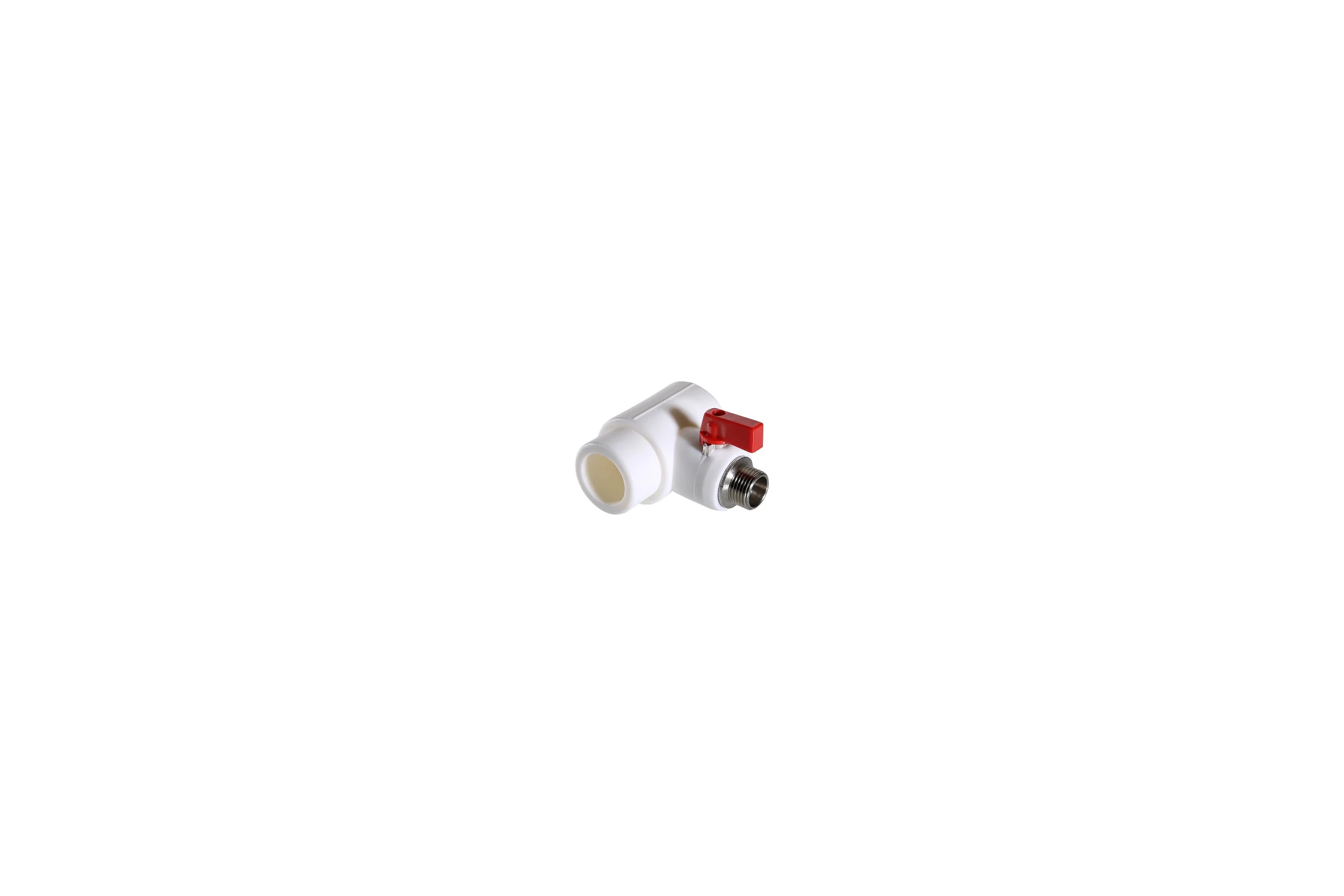 Коллекторный тройник VALTEC PPR с шаровым краном, 40мм х 1/2 нар. /конус/ VTp.781.0.04004